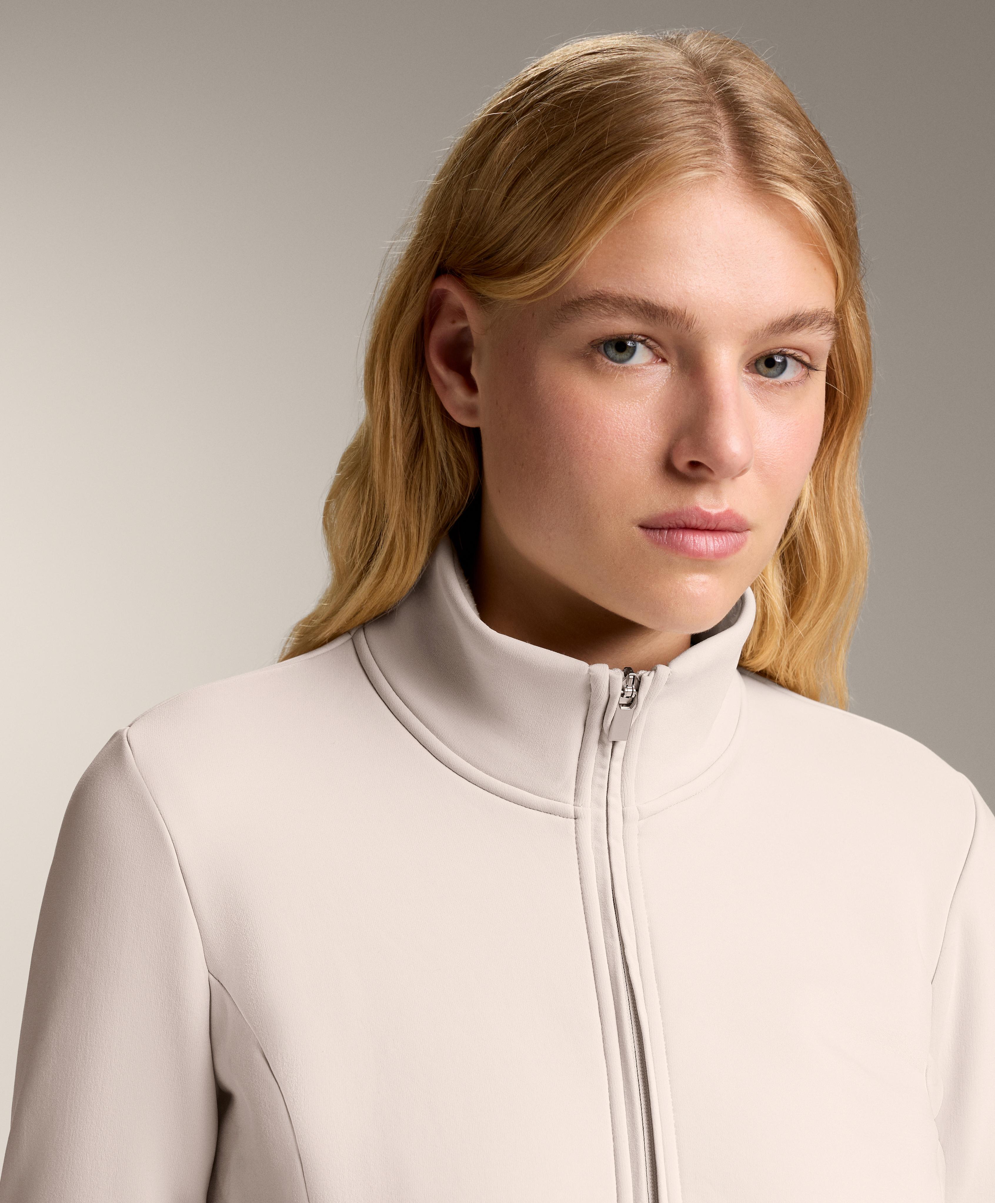 Long super extra warm seamless technical jacket — PALE MINK