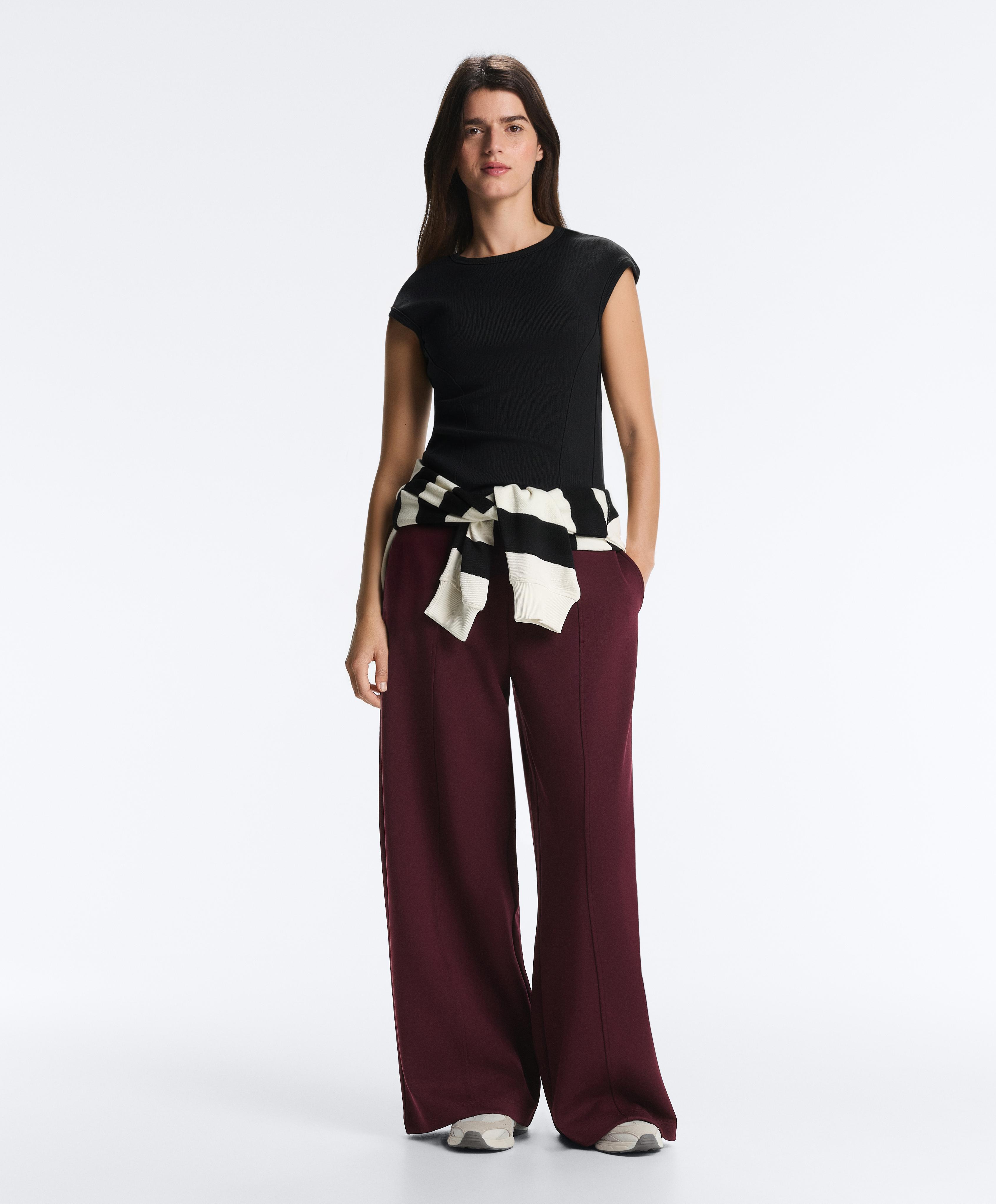 Super High Rise 棉质长裤