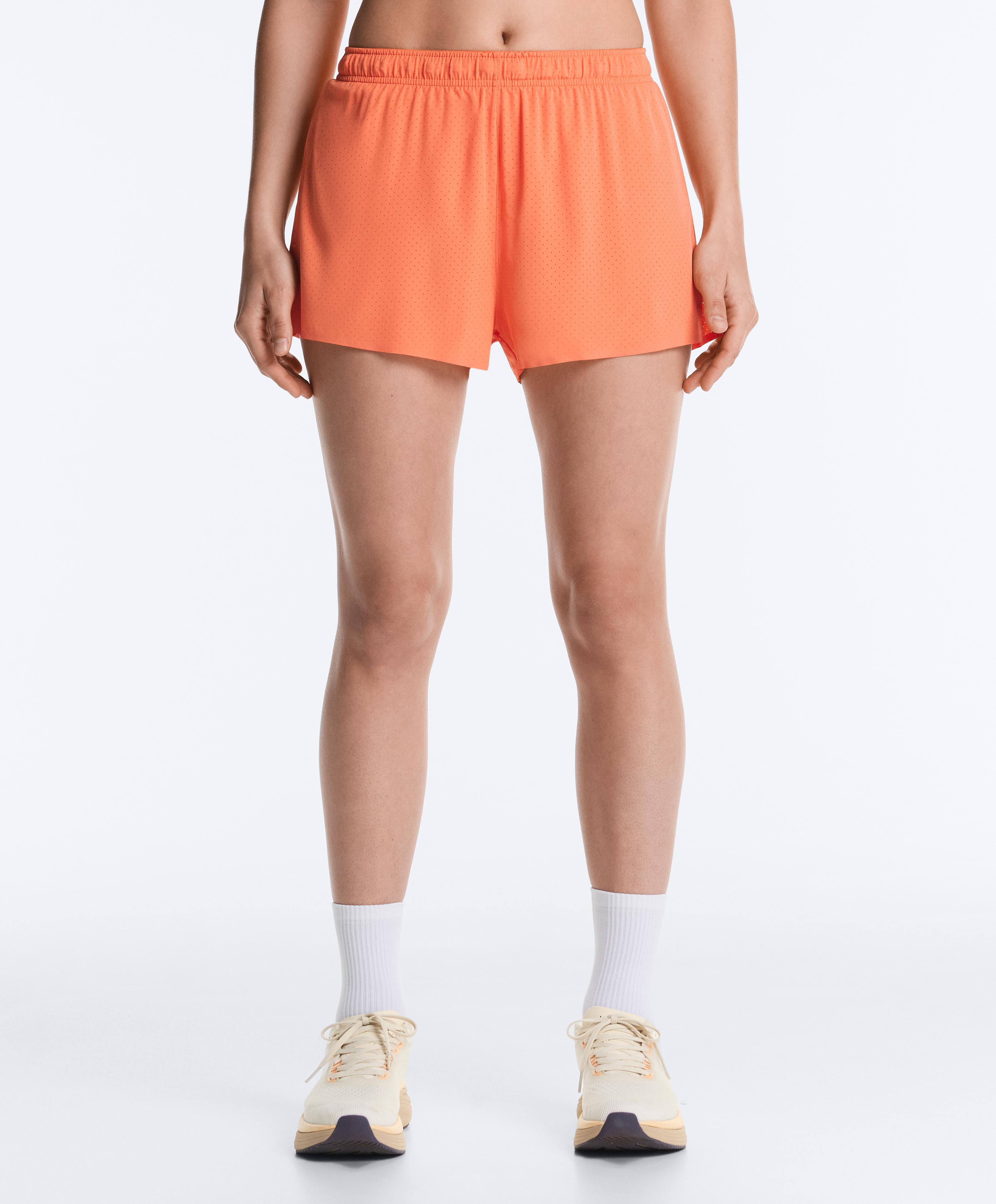 Mid-rise technical shorts 7cm