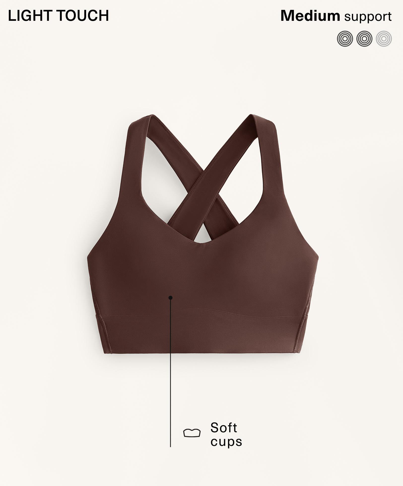 Light Touch medium-support crossover back bra