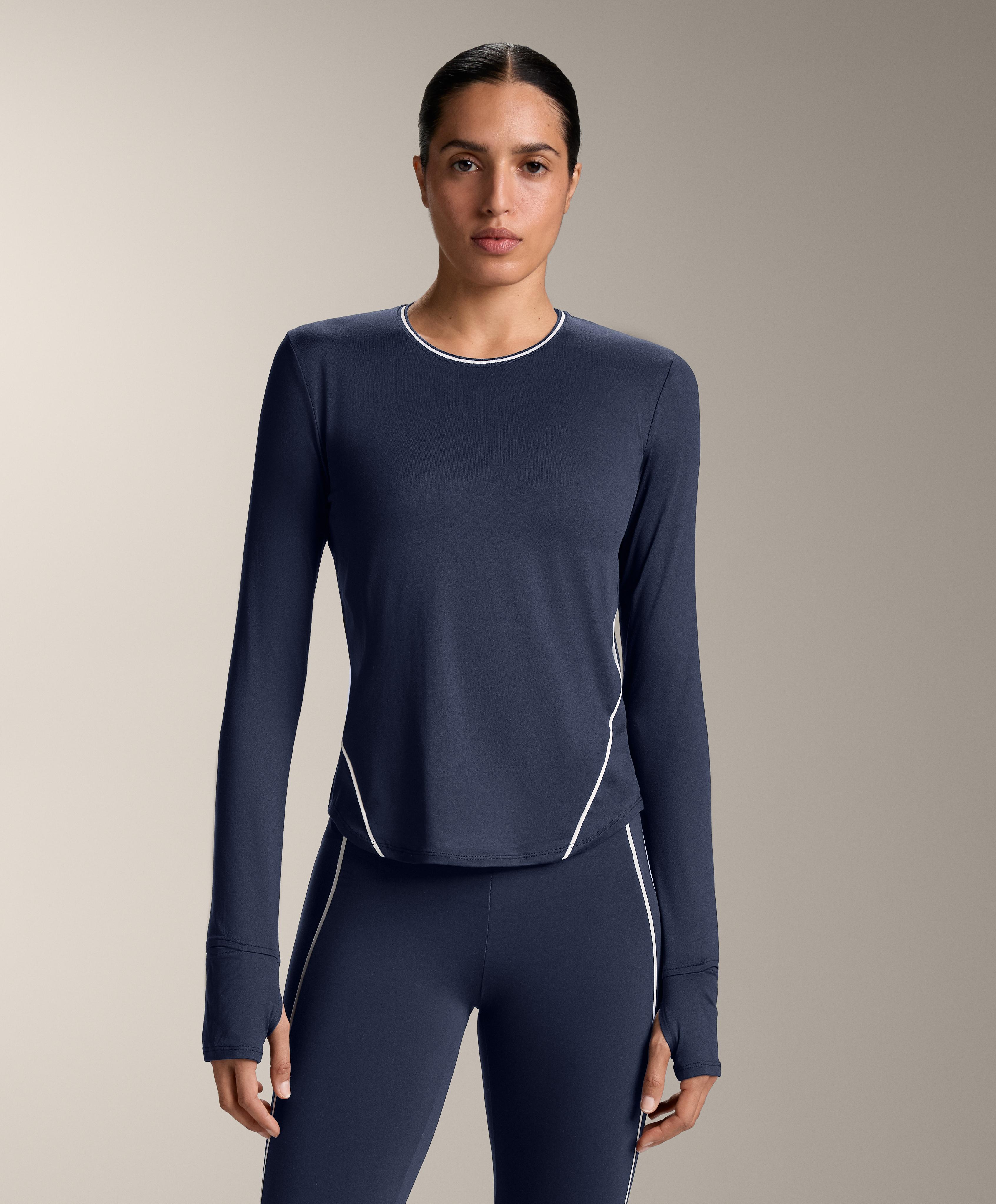 Long-sleeve technical piping T-shirt Long-sleeve technical piping T-shirt