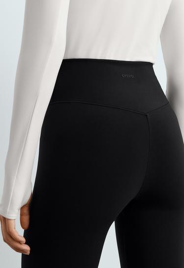 Ankle-length Super High Rise Extra warm Seamless leggings — BLACK 4