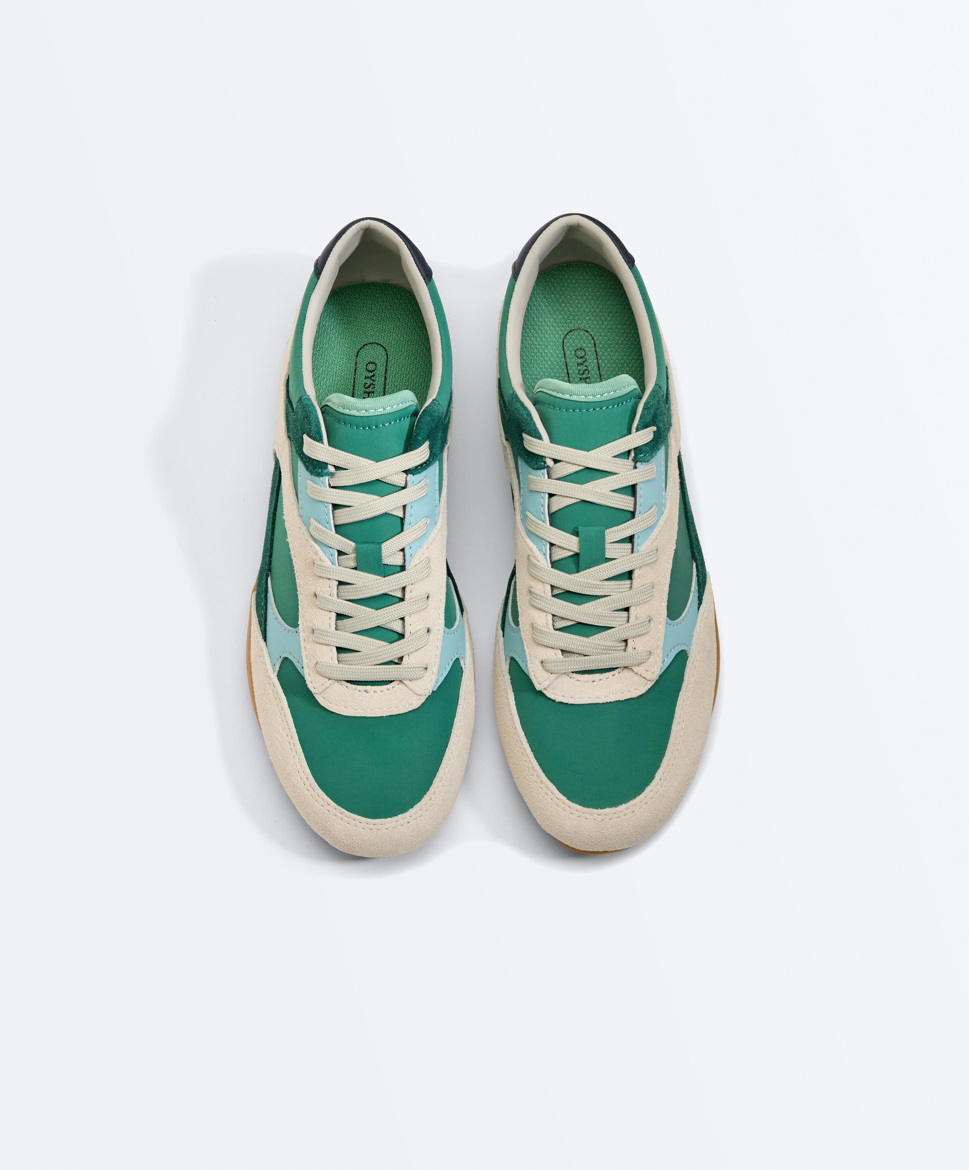 Retro-style trainers — GREEN