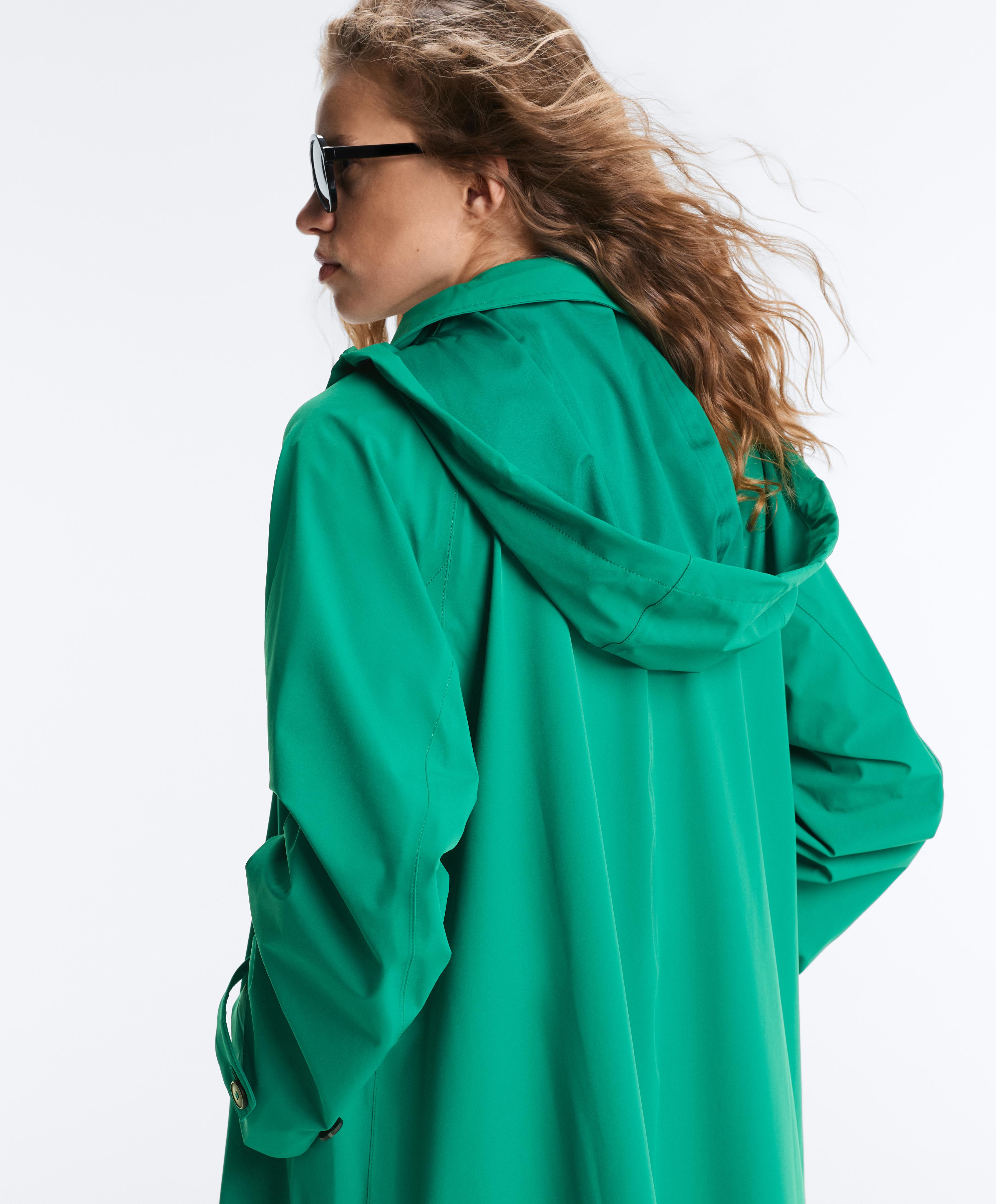 Midi extra lightweight 10k waterproof jacket — EMERALD GREEN