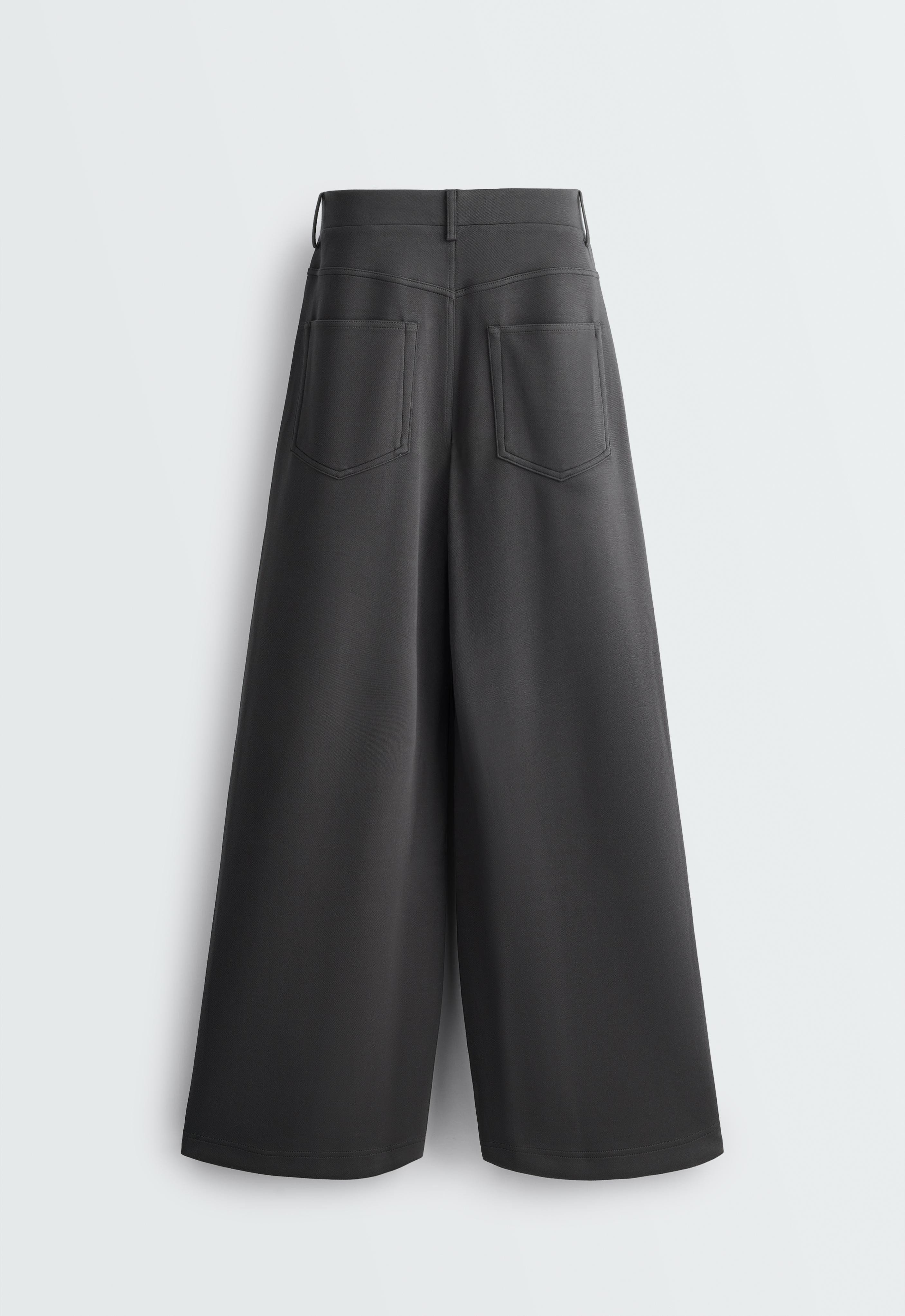 5-pocket wide-leg trousers — DARK ANTHRACITE