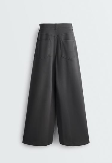5-pocket wide-leg trousers — DARK ANTHRACITE 8