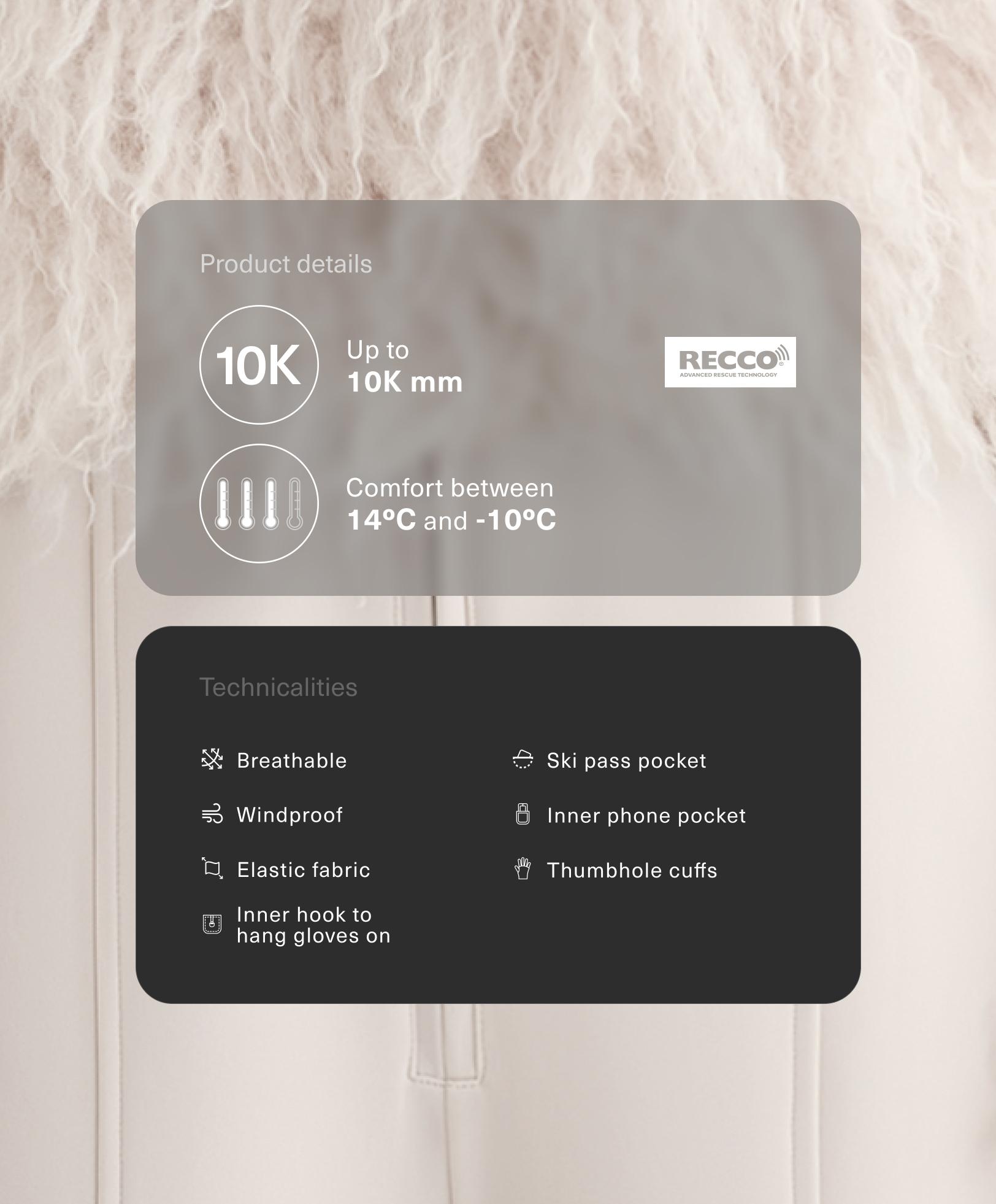 جمبسوت مرن flare SKI للتزلج مقاوم للماء 2 في 1