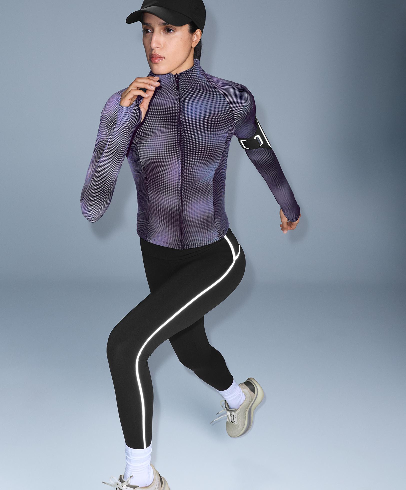 Light warm reflective technical jacket — BLACK