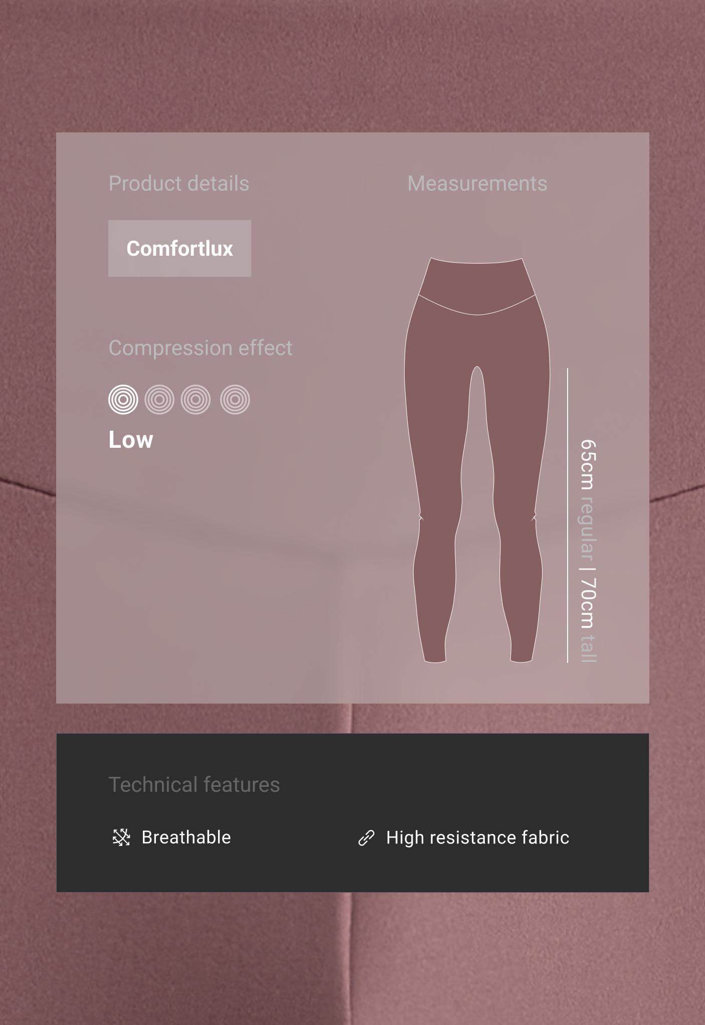 Comfortlux high-waisted ankle-length leggings