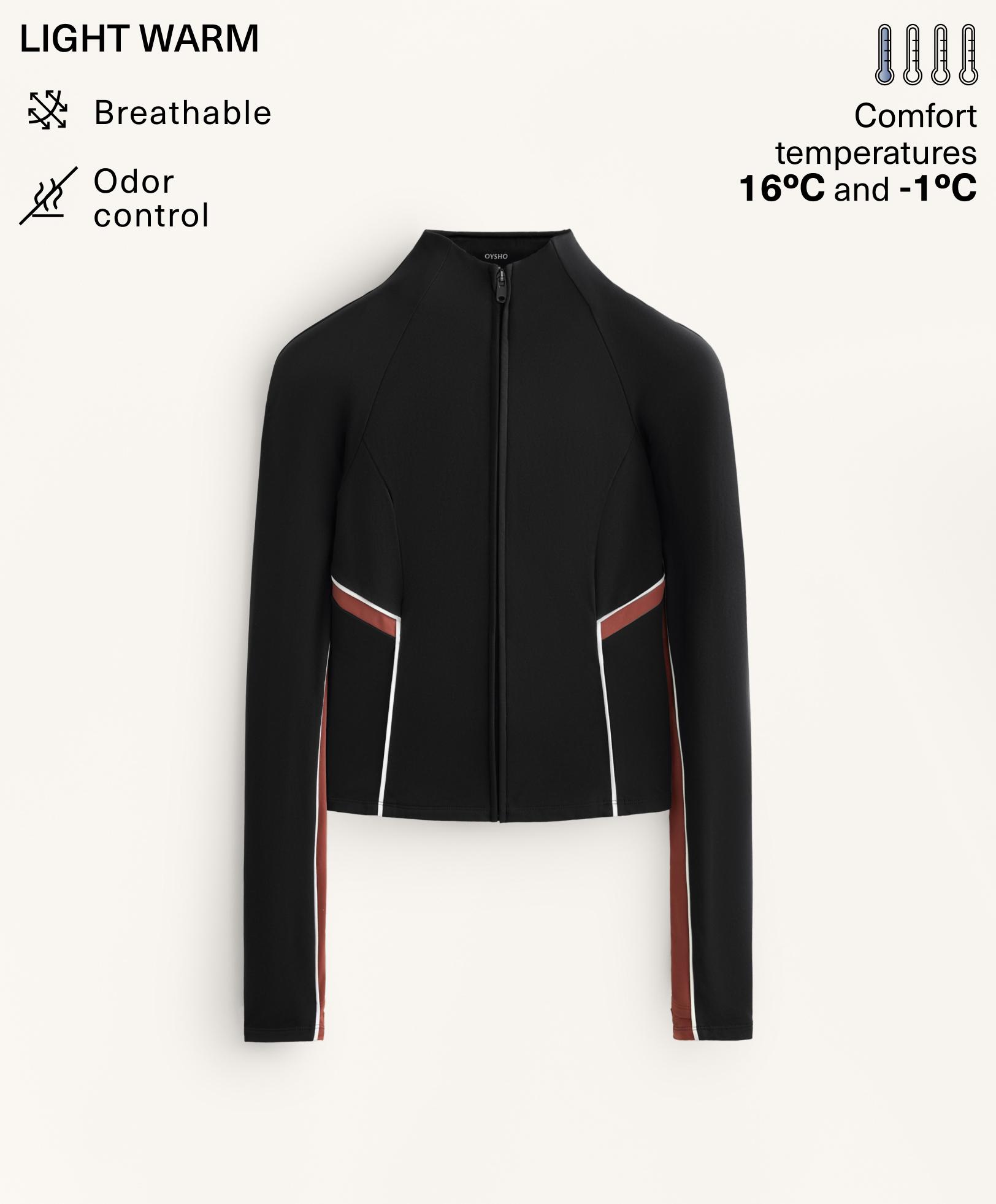 Light warm piping technical jacket Light warm piping technical jacket