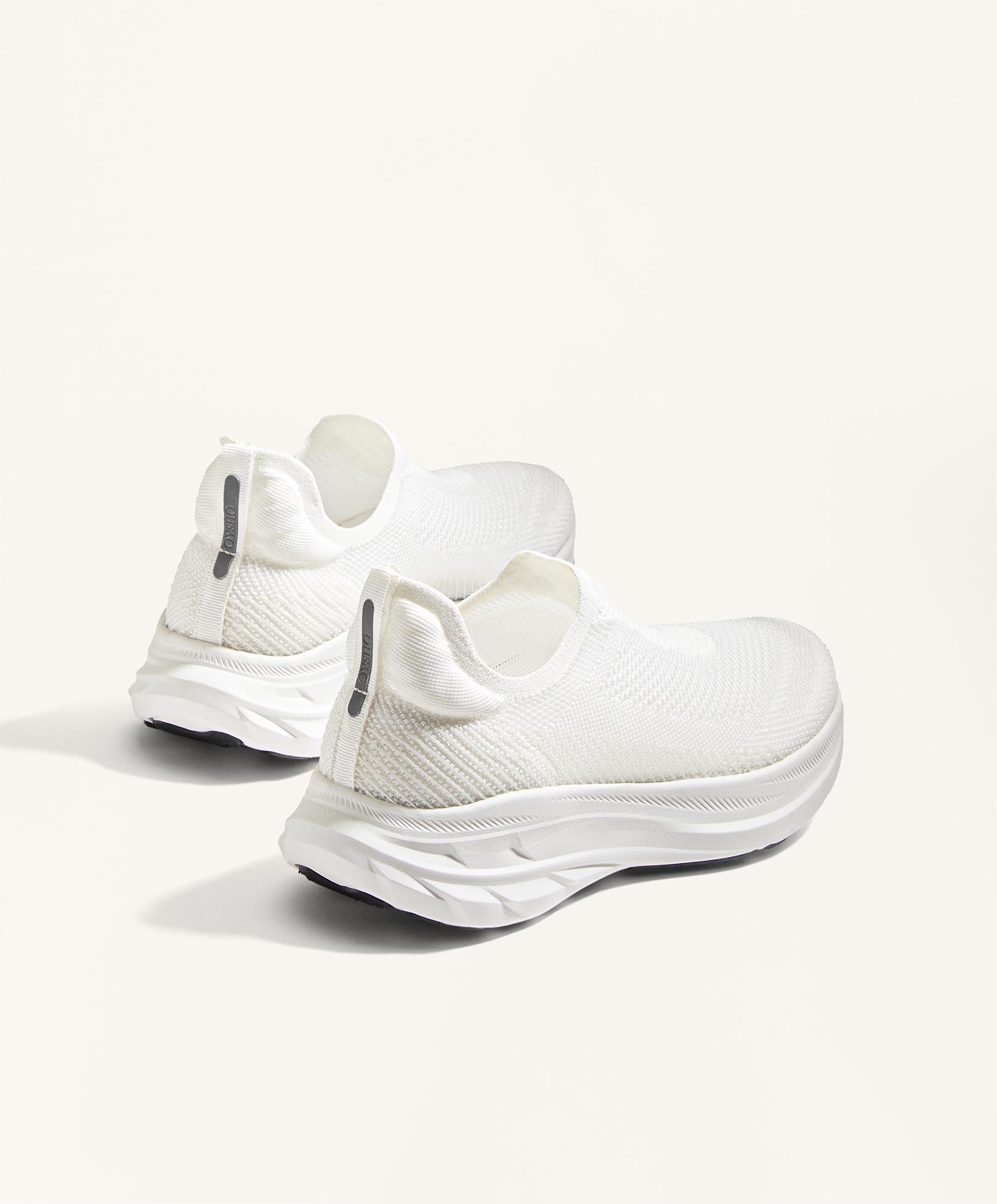 Adidas White Laceless Training Shoes Entry-level Laceless Running