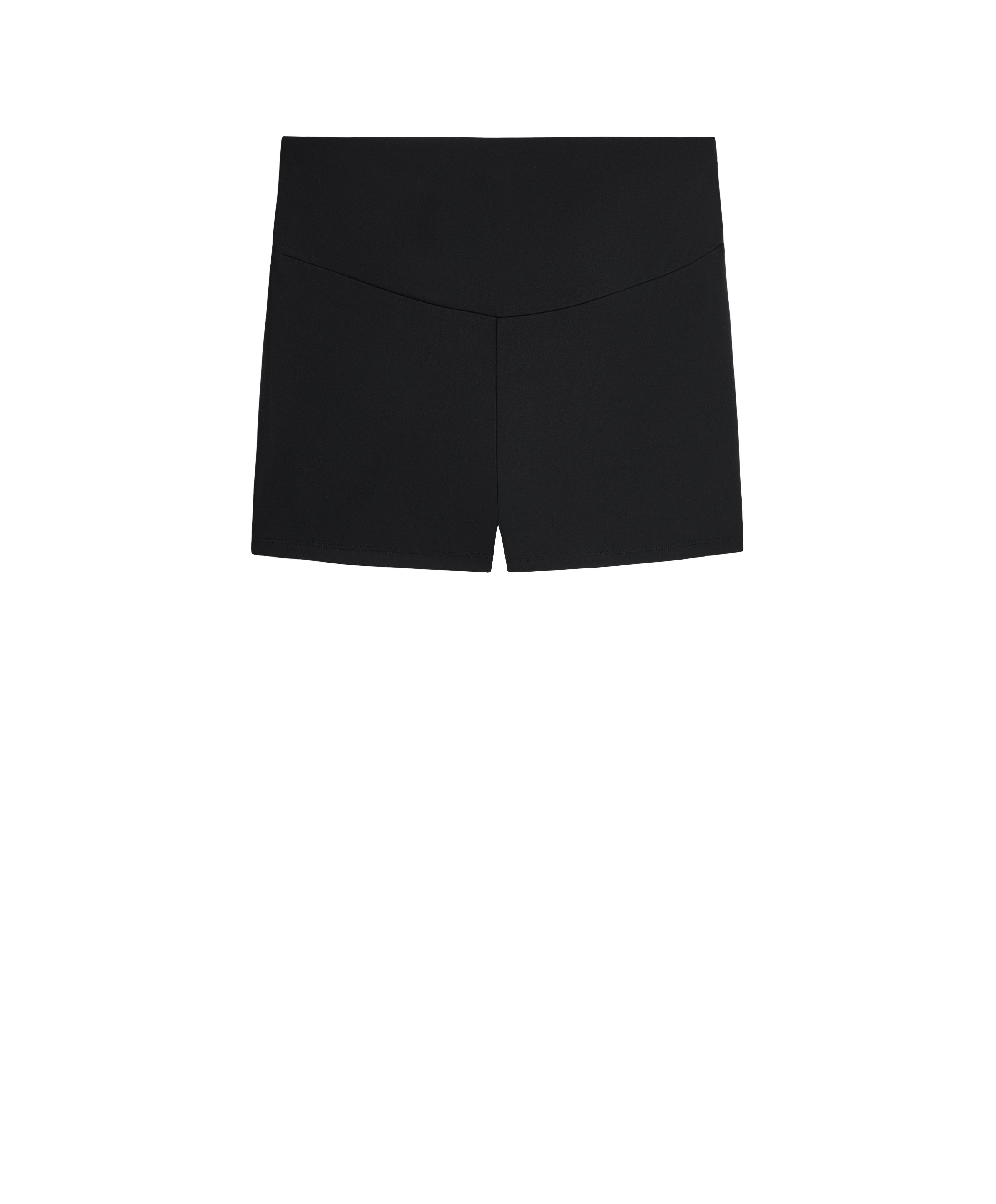 Comfortlux high-rise 5cm hot pants — BLACK