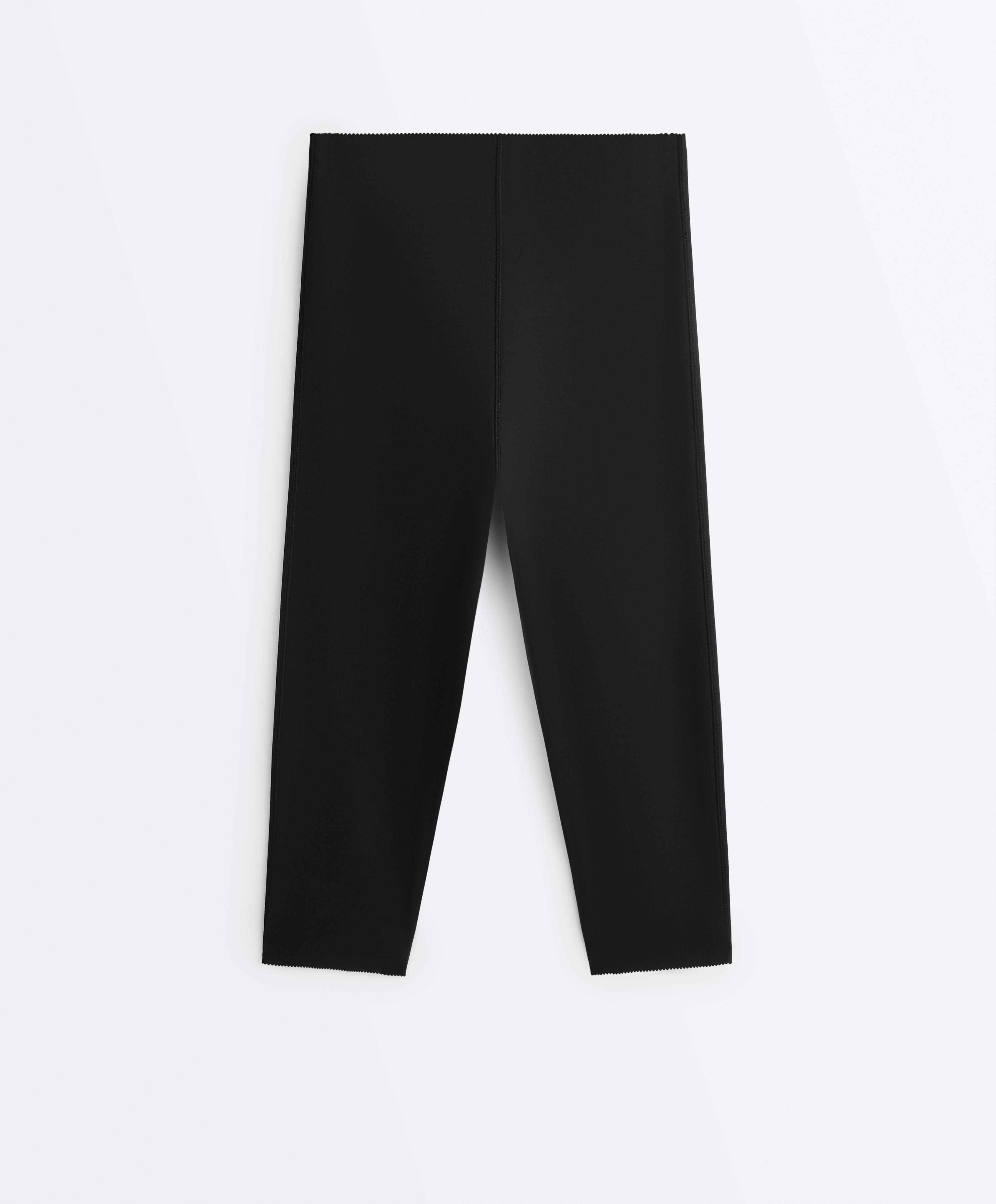 Extra Compressive core control 40cm knee-length leggings — BLACK