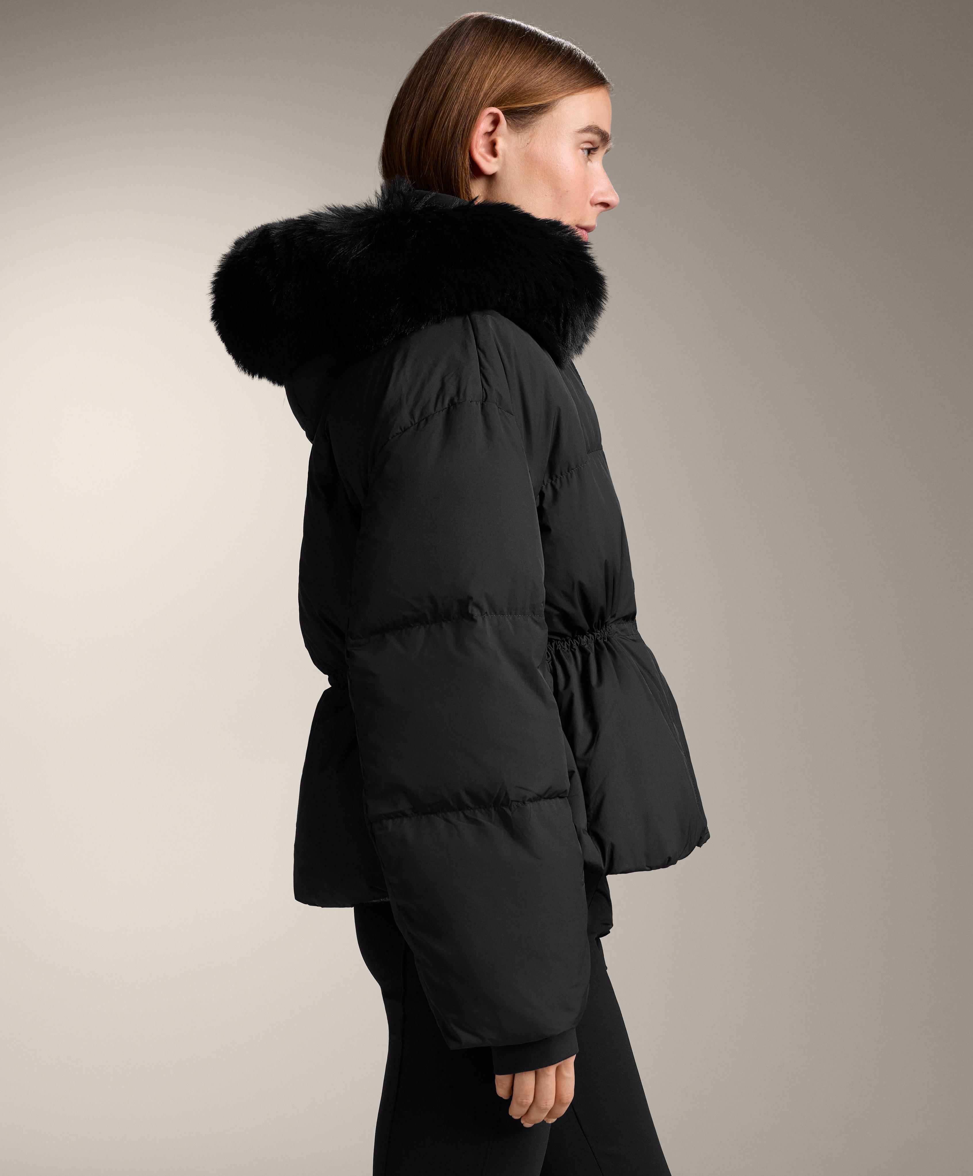 Short 100% down padded jacket — BLACK