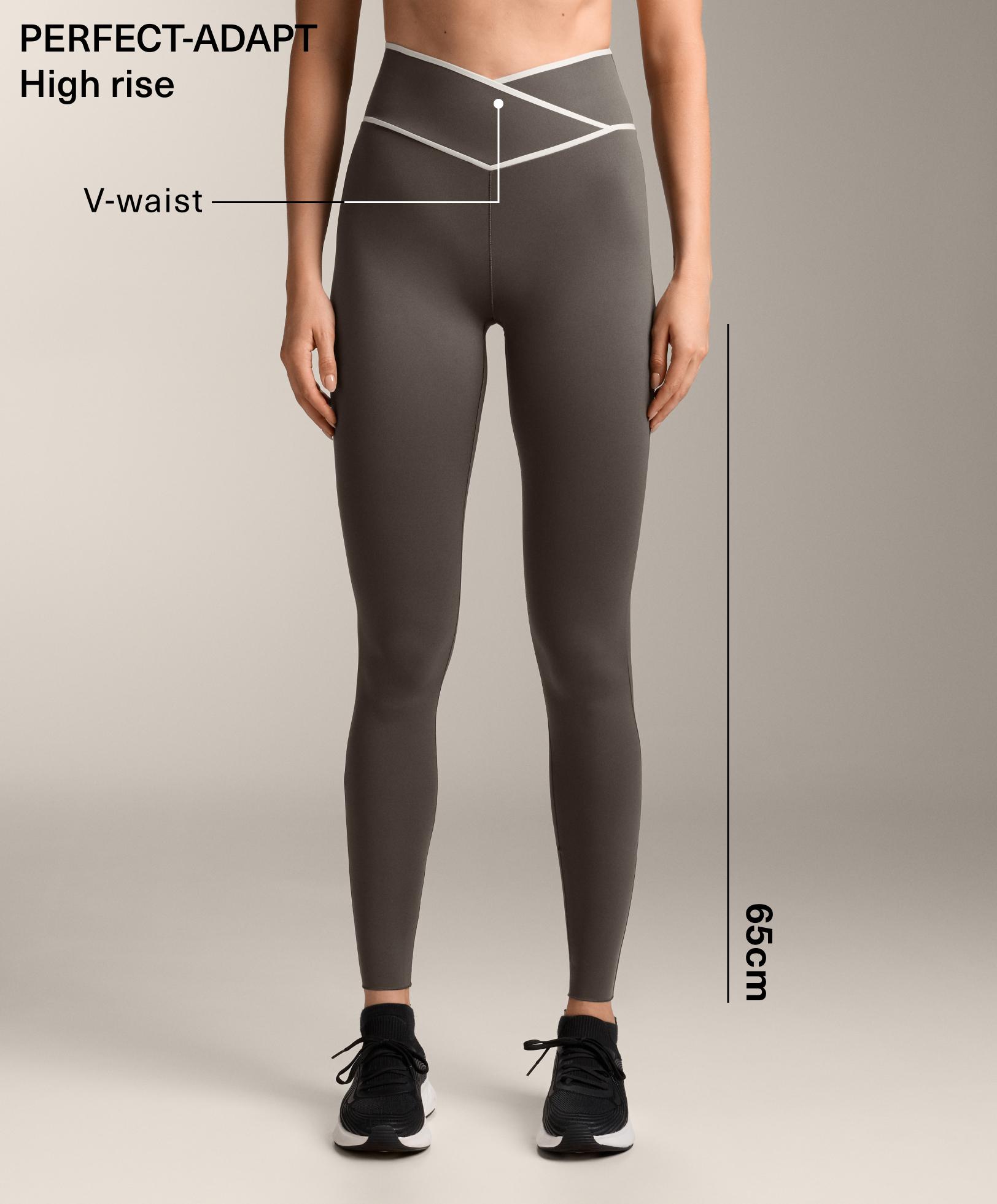 Perfect-adapt crossover V-cut waist 65cm ankle-length leggings