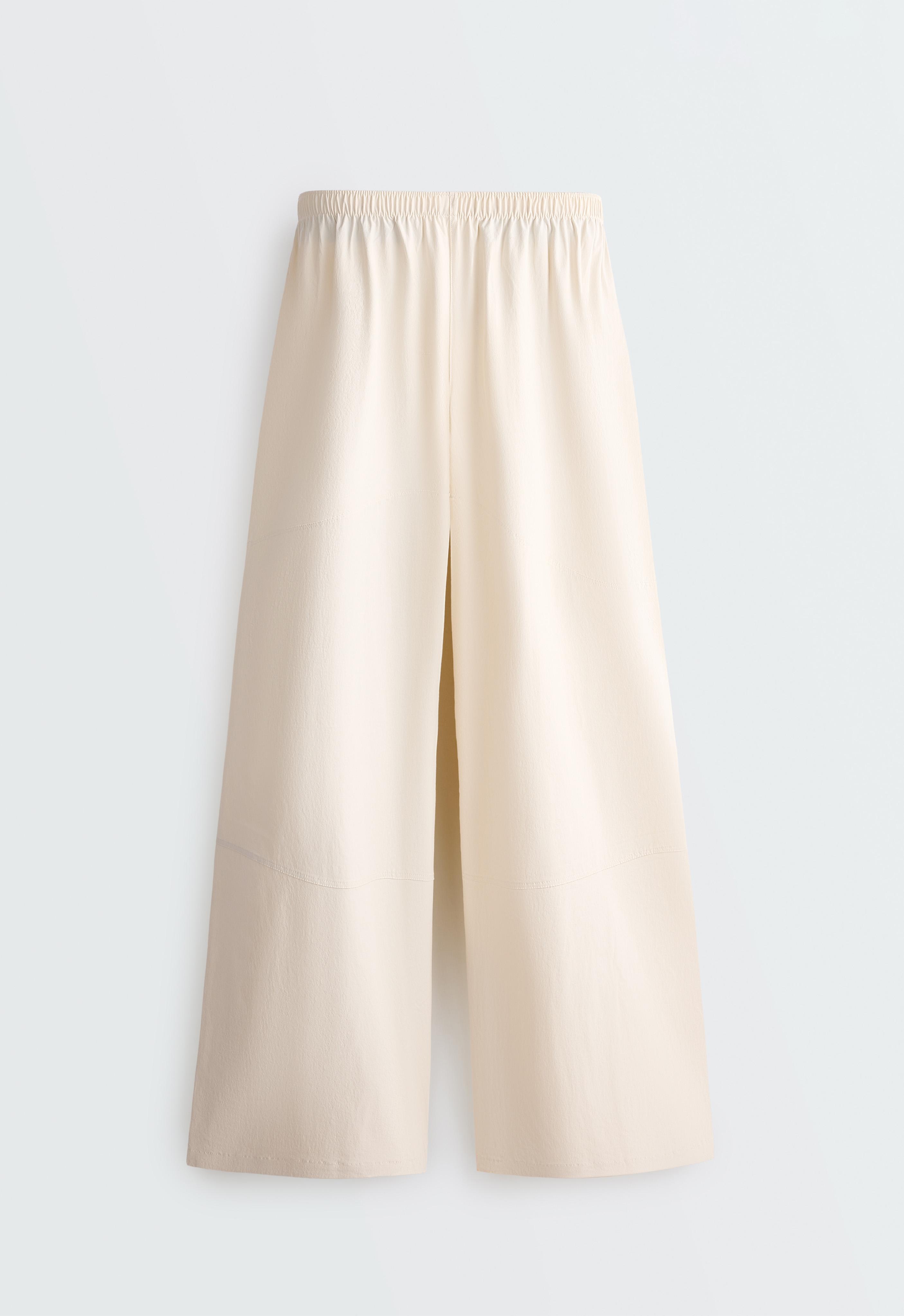 Adjustable technical wide-leg trousers — MARBLE