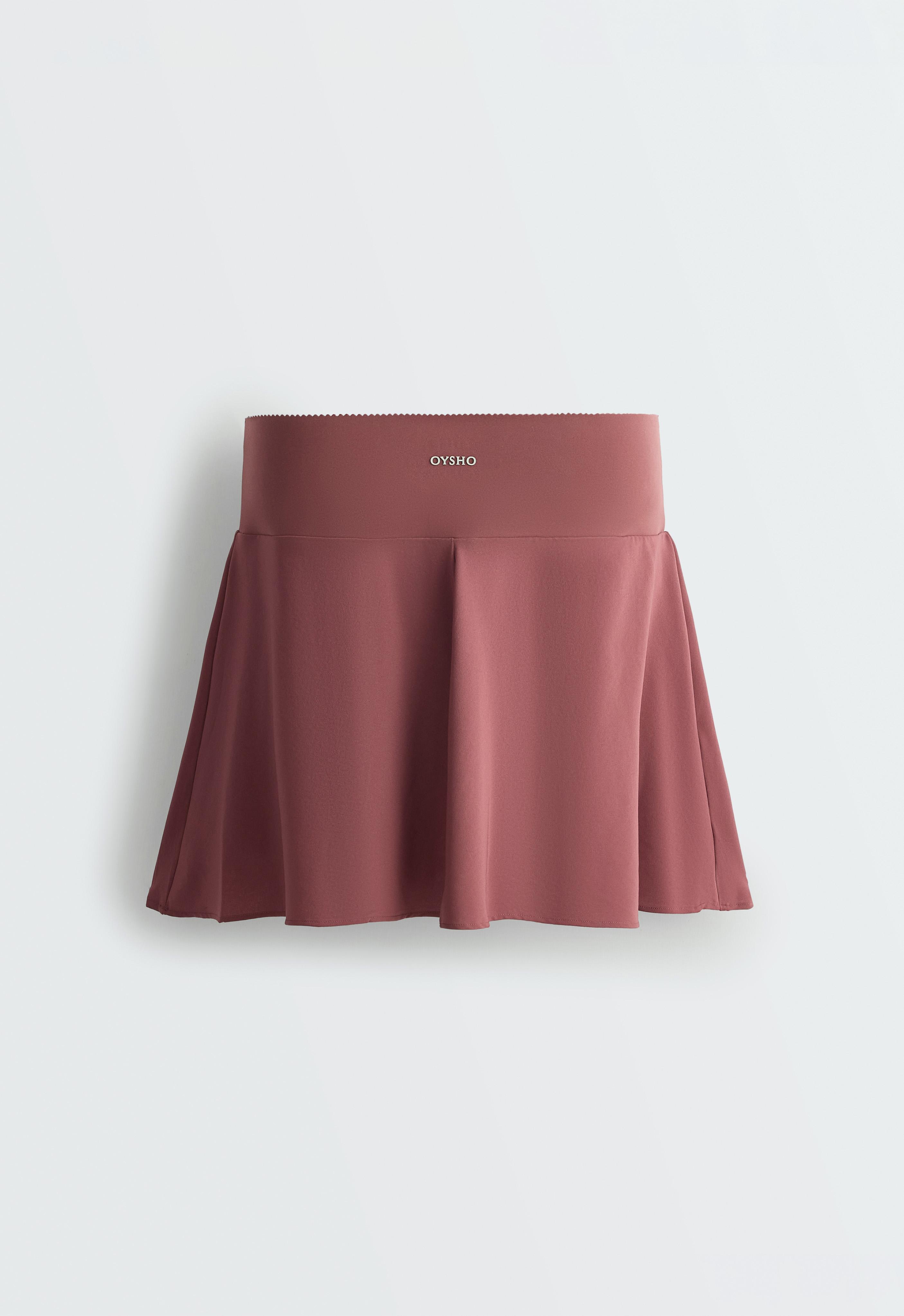 High-rise Compressive Skirt — FADED BURGUNDY