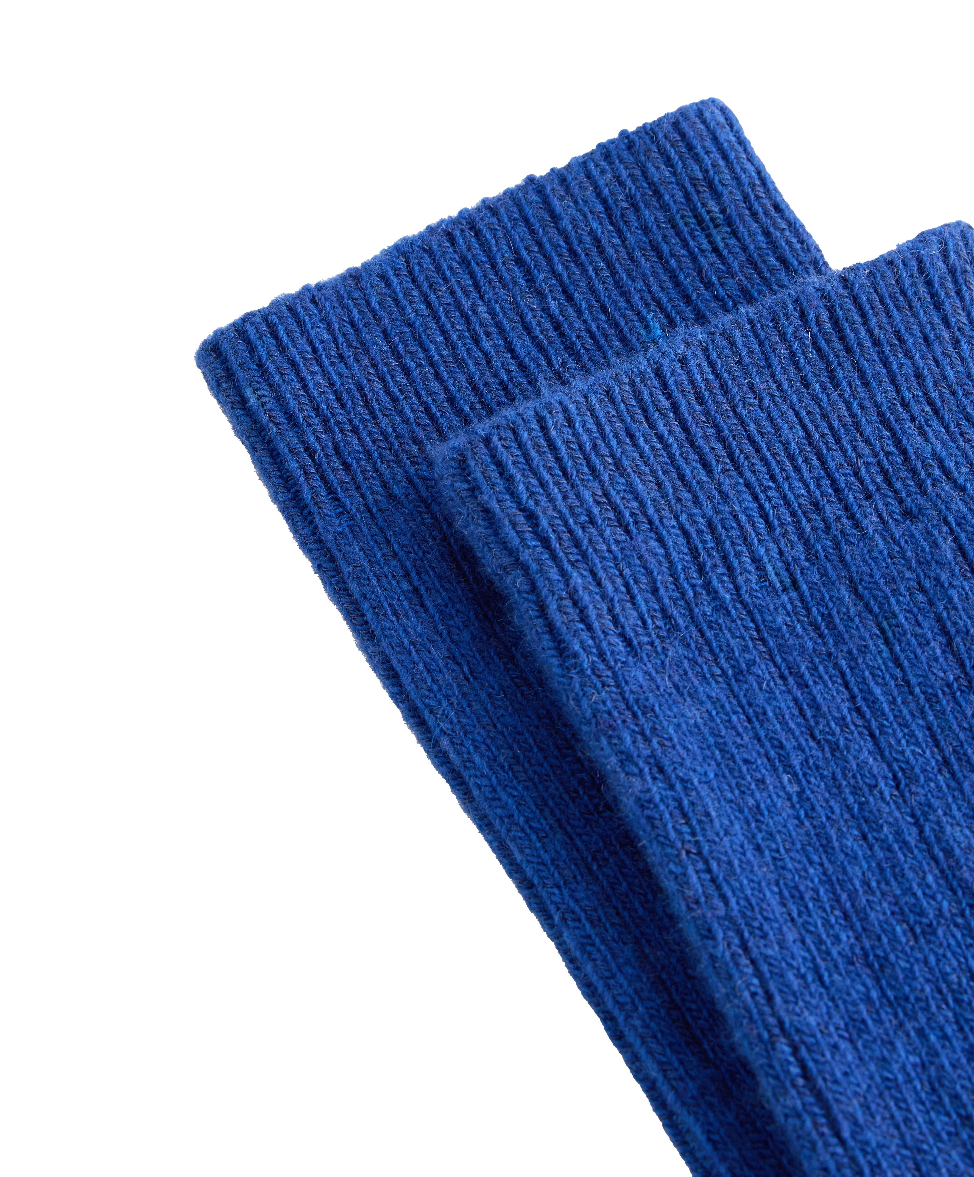 Classic socks 15% cashmere 10% wool — MID-BLUE