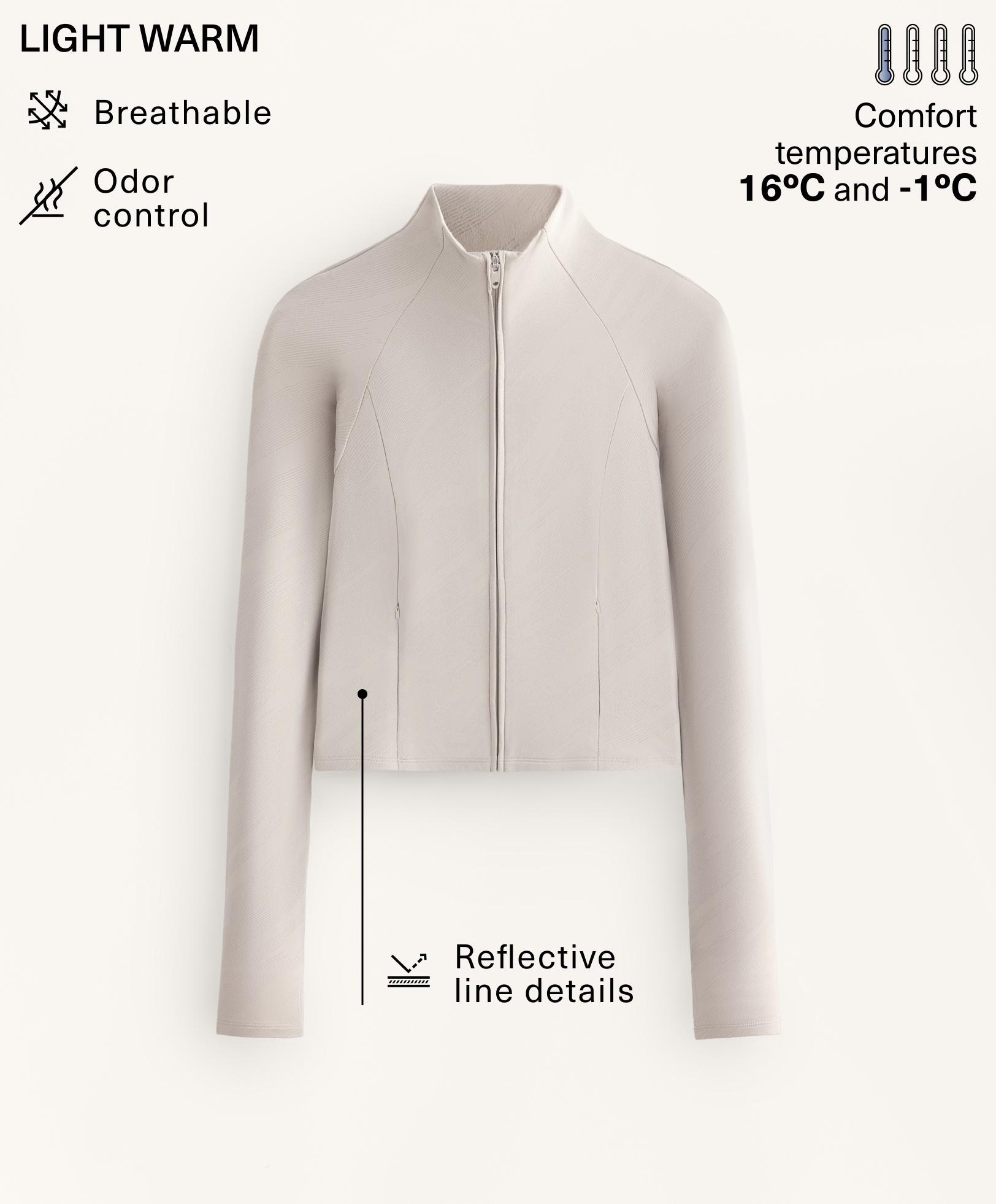 Light warm reflective technical jacket