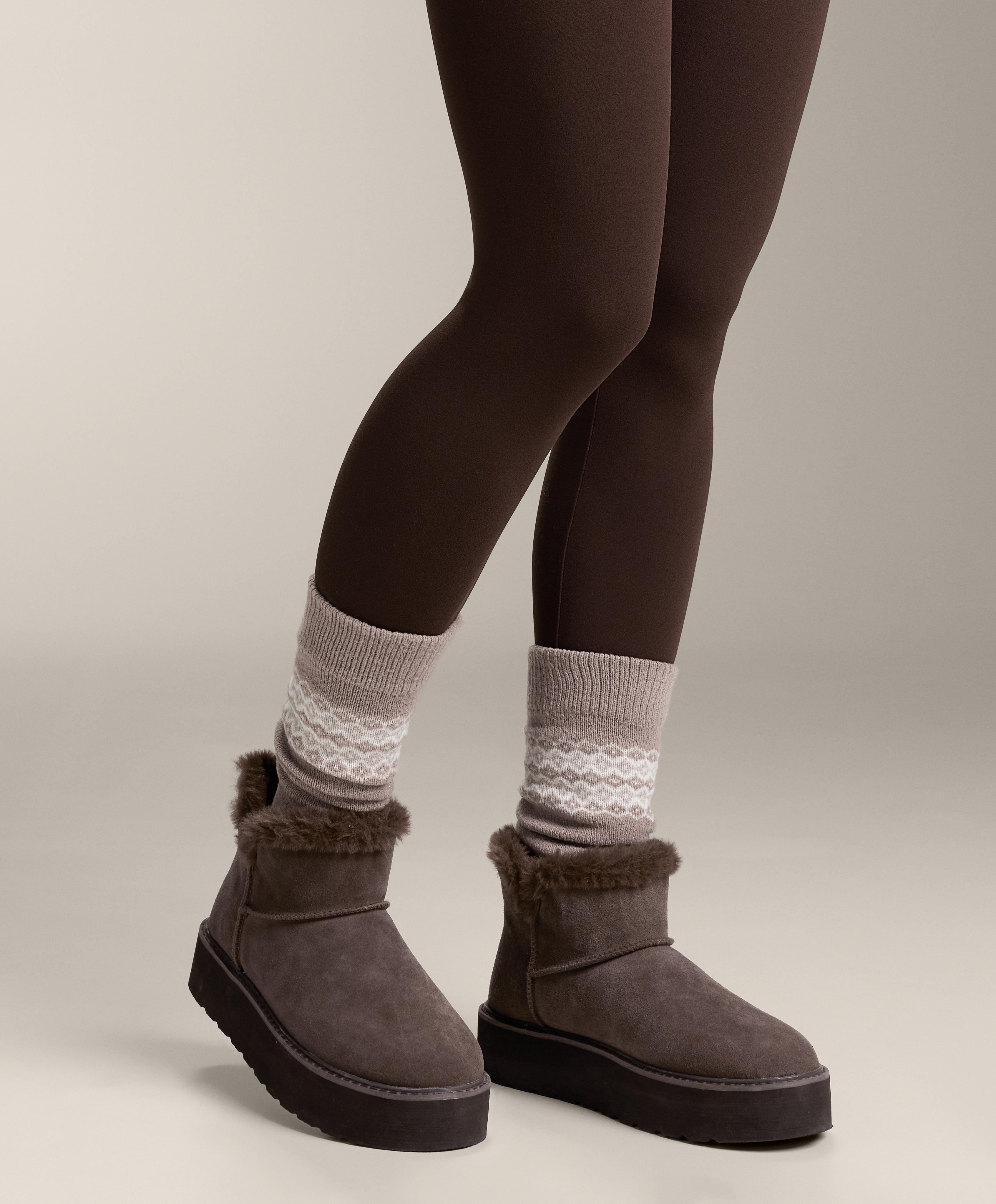 2 paires de chaussettes hautes en jacquard 2 paires de chaussettes hautes en jacquard