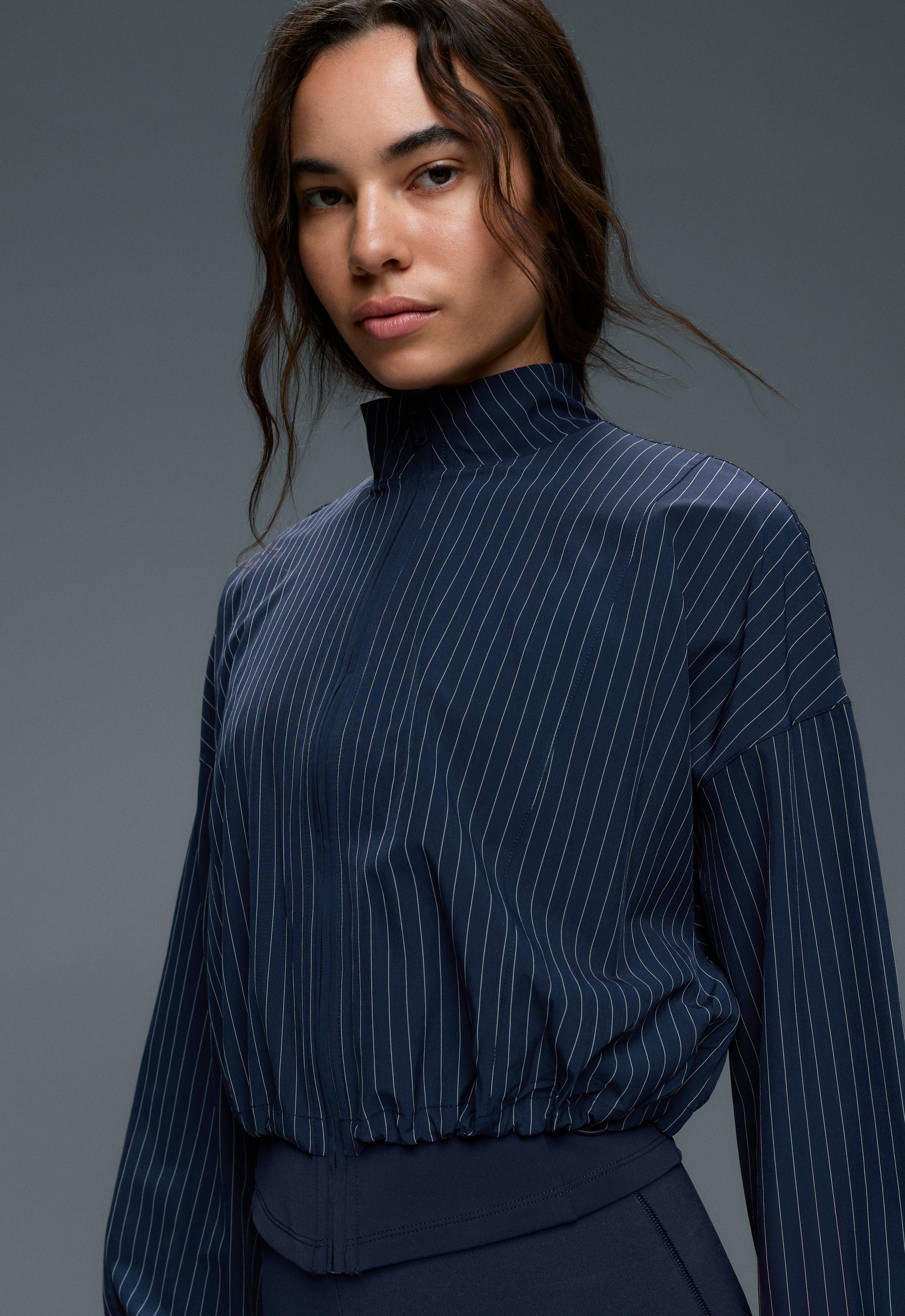 Pinstripe water-repellent technical jacket Pinstripe water-repellent technical jacket