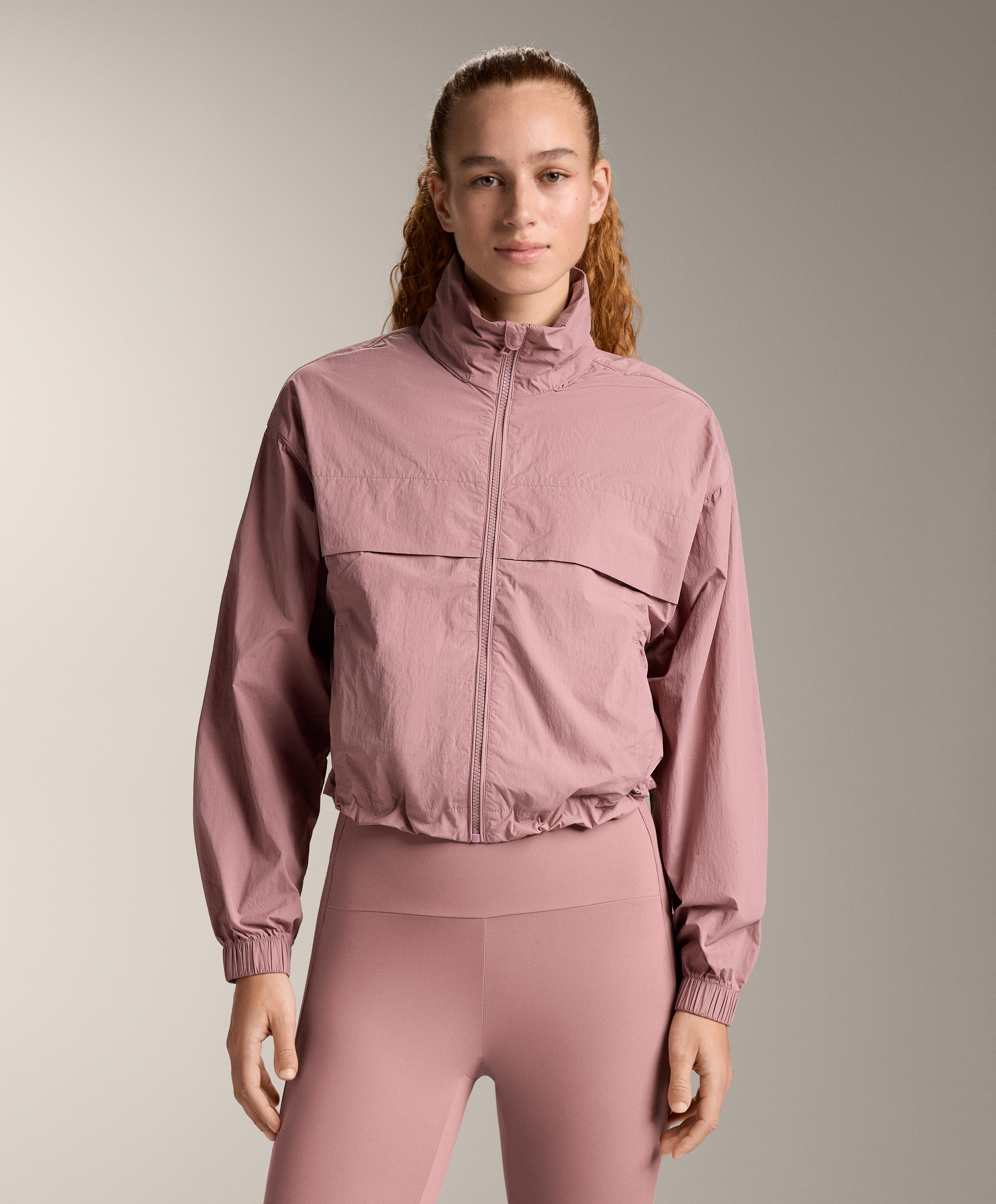 Water-repellent track jacket — SOFT PINK