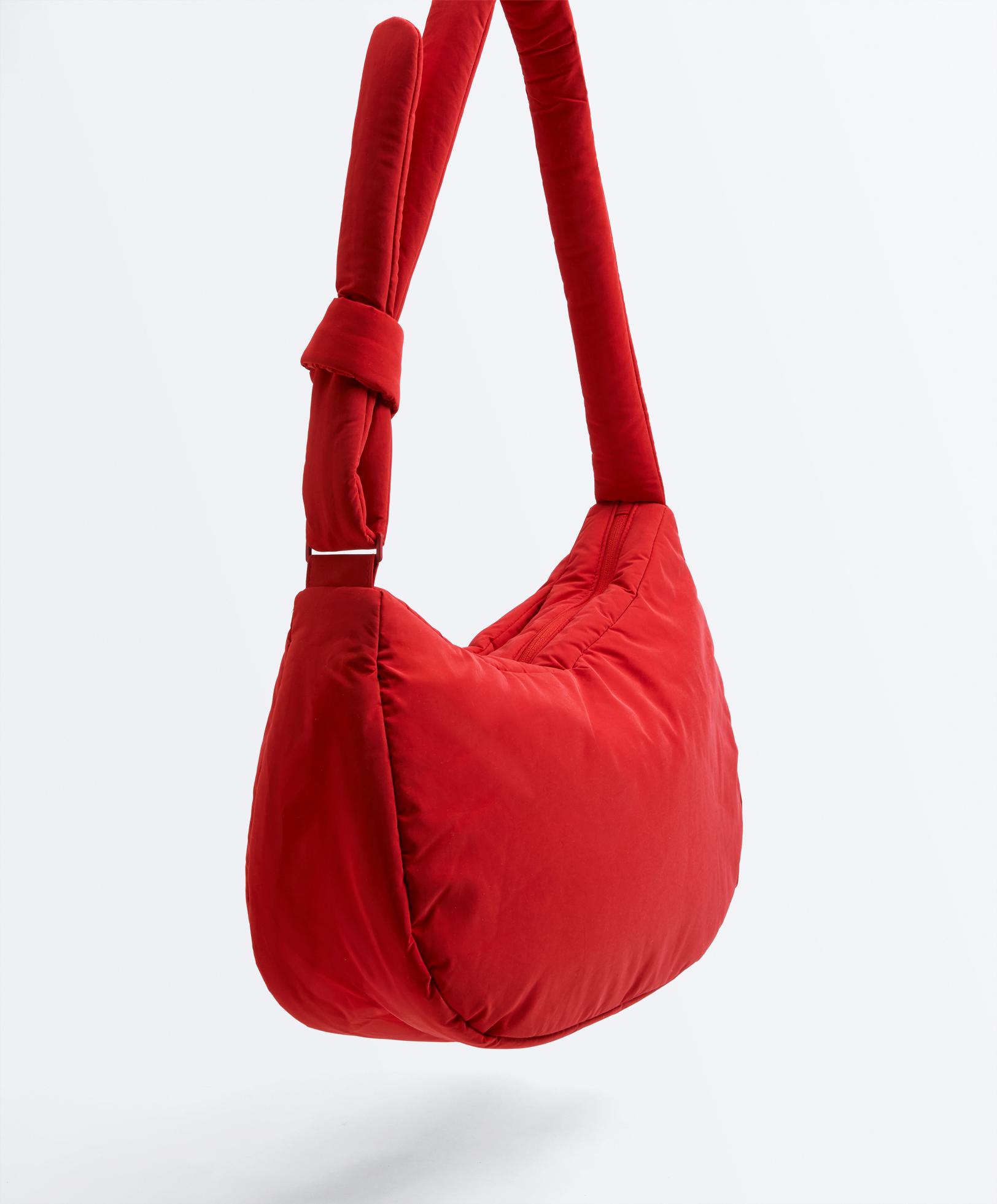 Knotted shoulder bag — RED