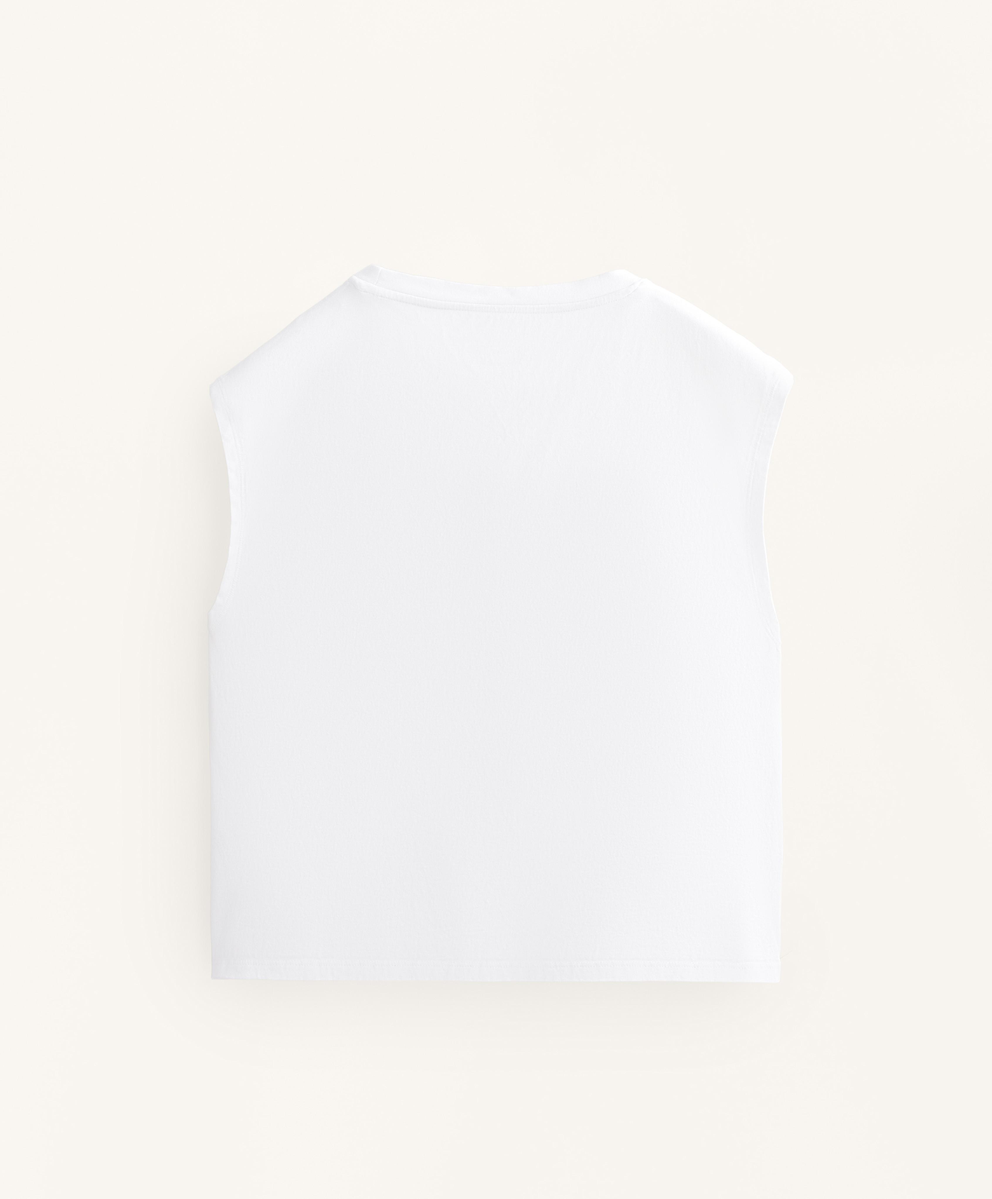 Camiseta sin mangas mezcla algodón