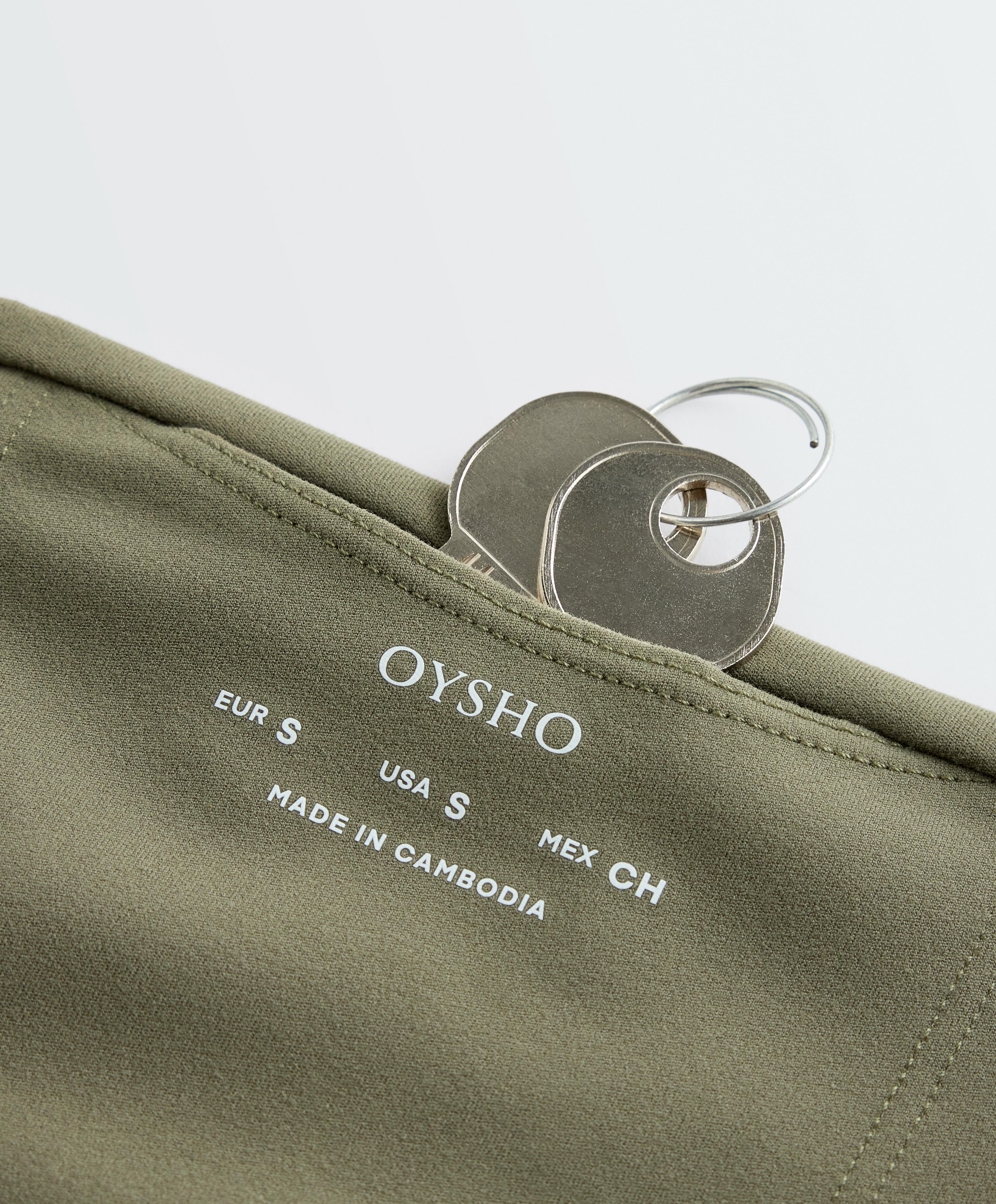 Comfortlux high-waisted ankle-length leggings — DARK KHAKI