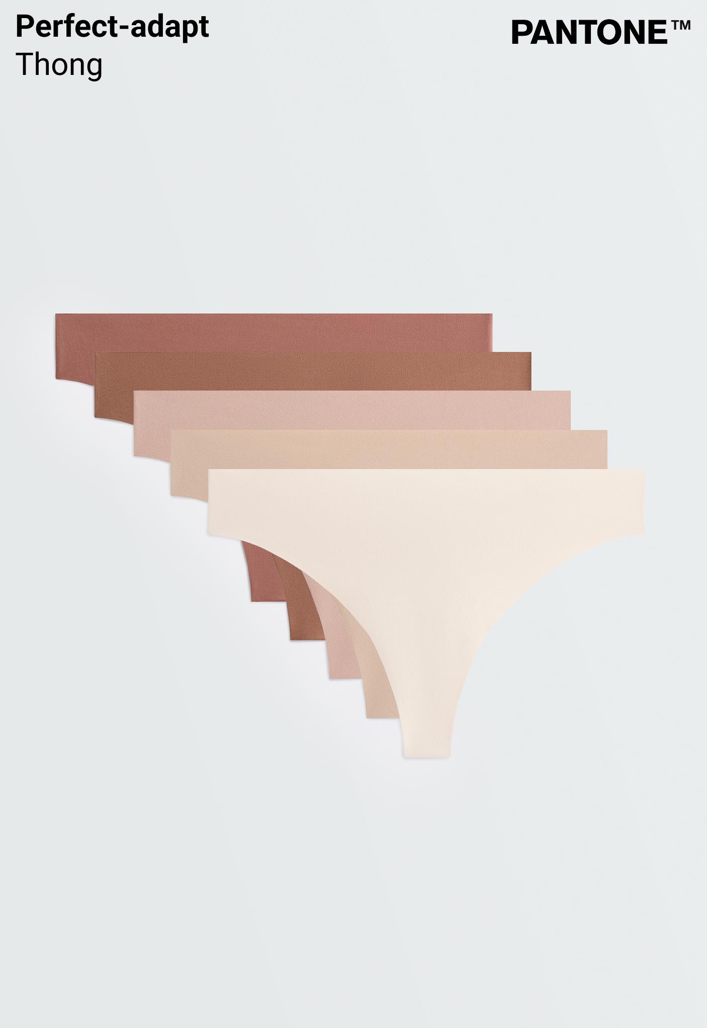 5 سراويل ثونغ غير مرئية ممزوجة بالبولي أميد PANTONE™