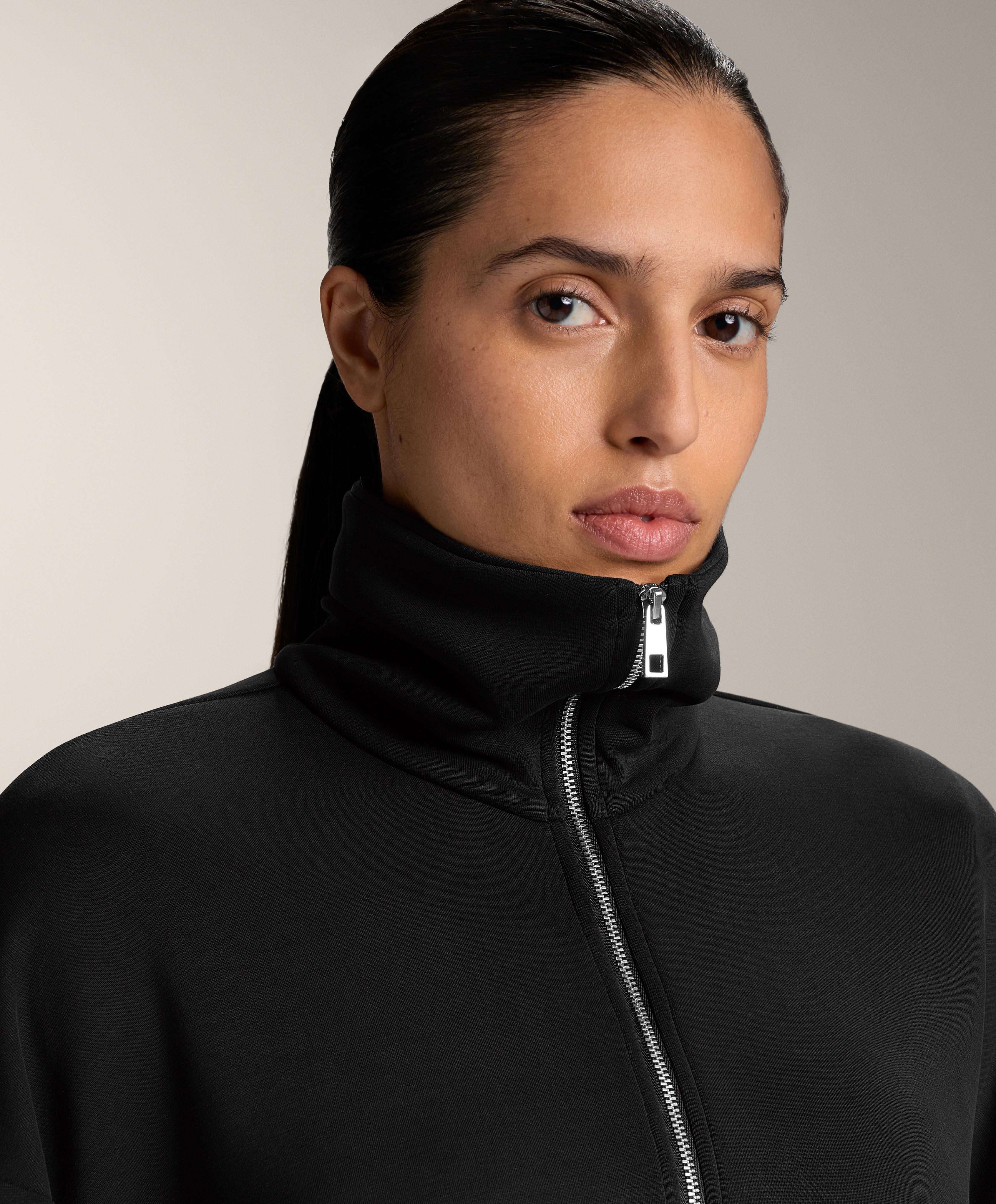 Boxy jacket with pleat and soft-touch modal Boxy jacket with pleat and soft-touch modal