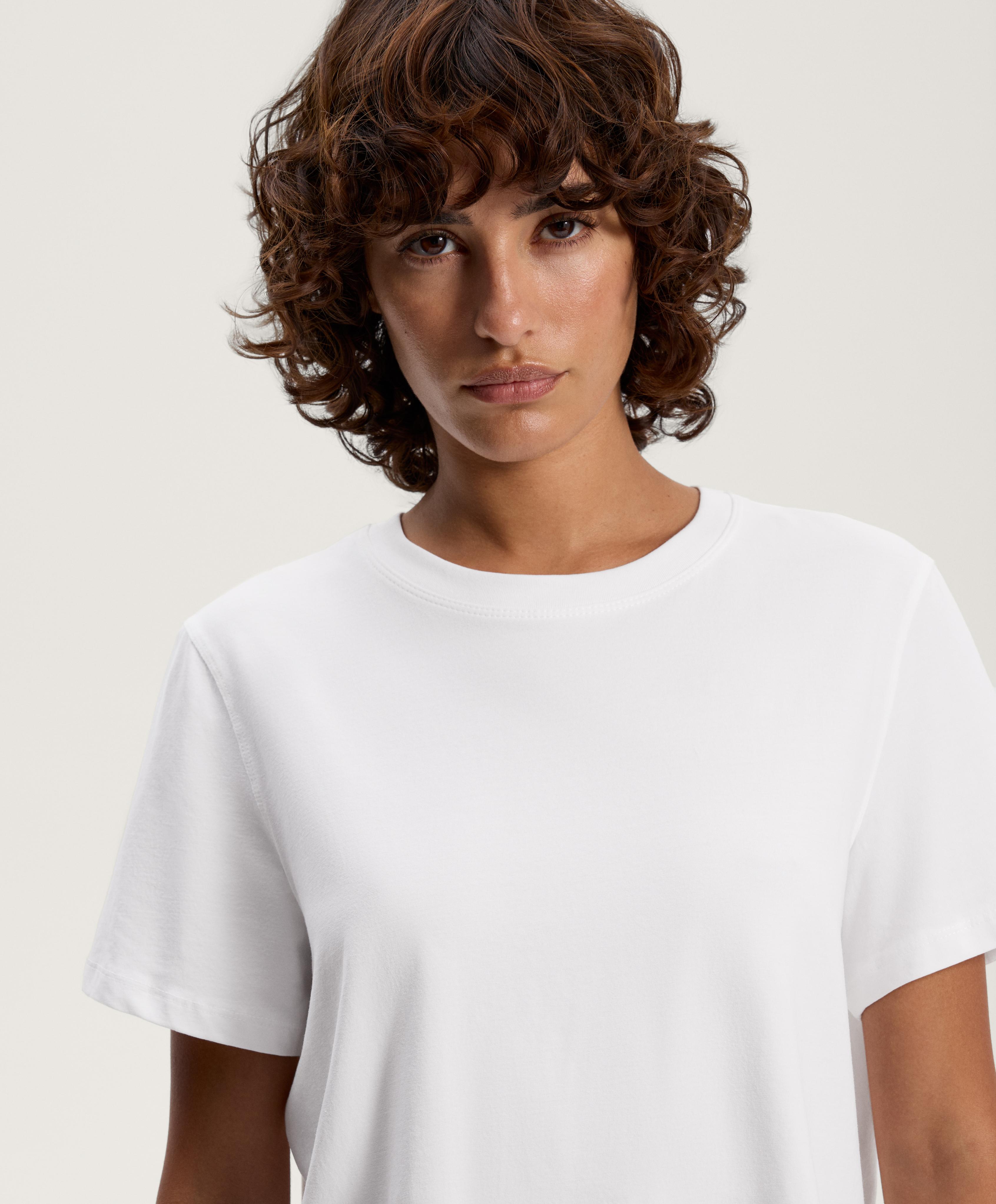 Marškinėliai iš medvilnės mišinio trumpomis rankovėmis