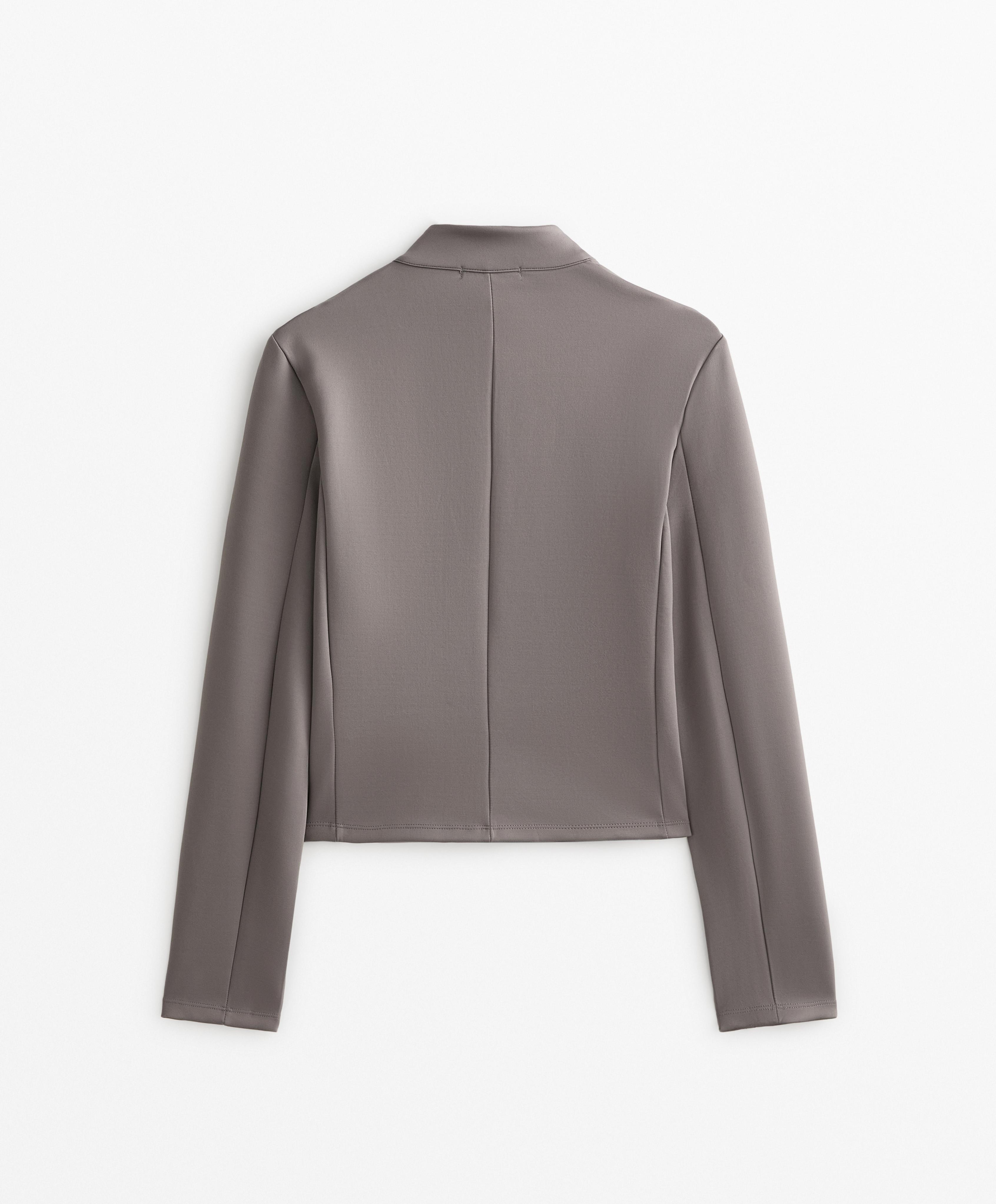 Brushed neoprene-effect jacket - Sale