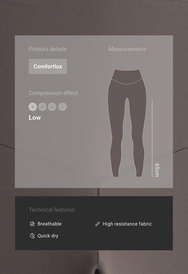 Comfortlux maternity leggings — BROWN-KHAKI 2