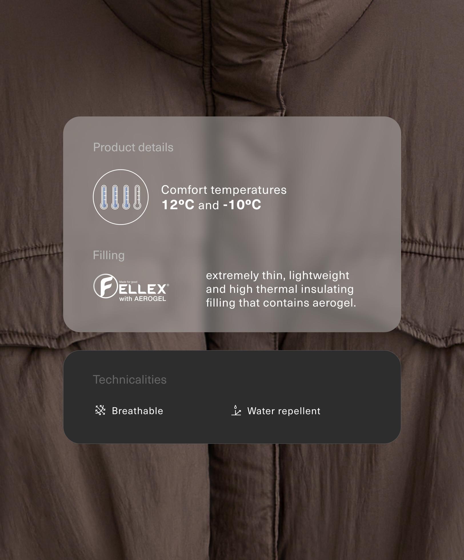 Veste balloon déperlante FELLEX® avec AEROGEL