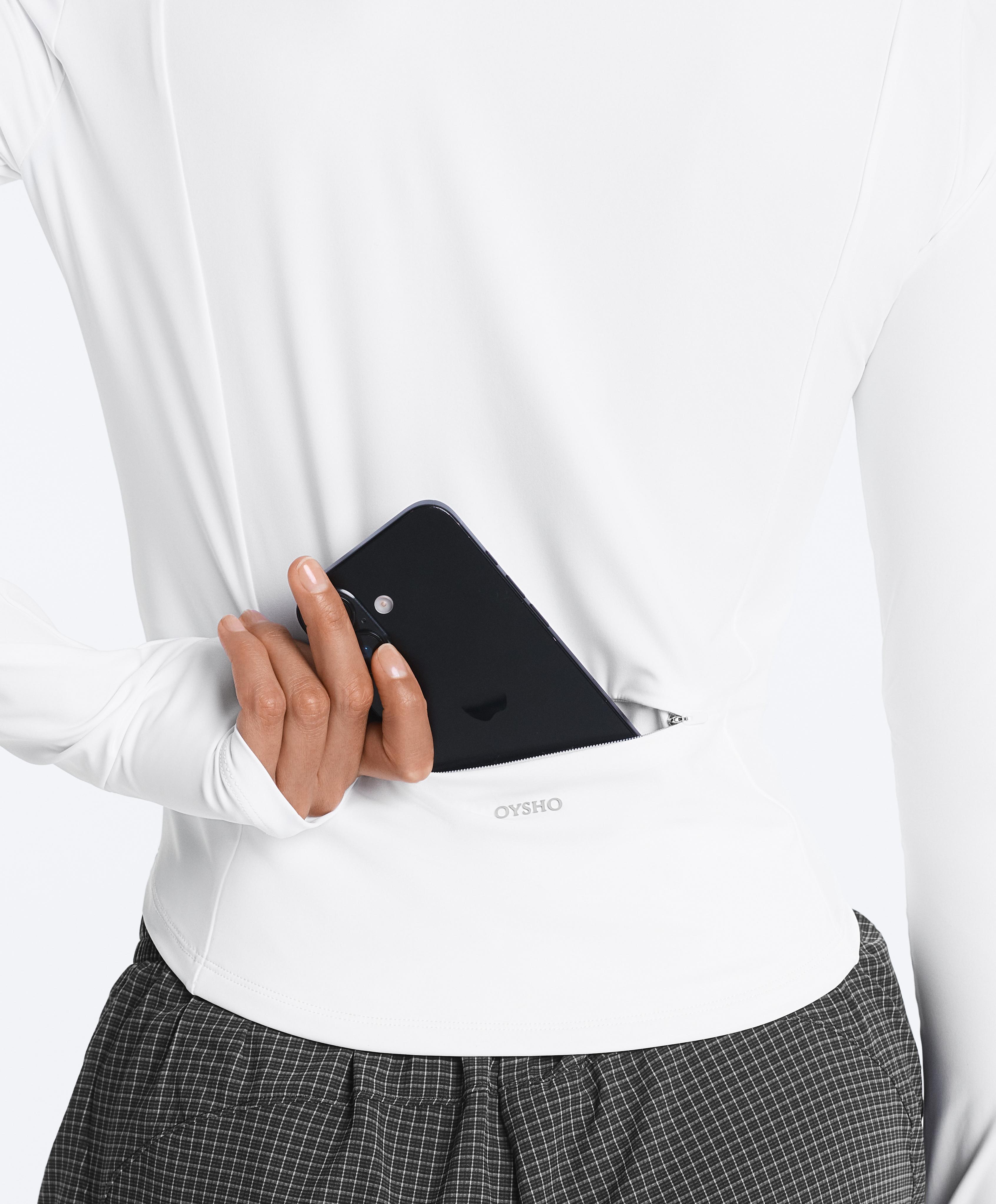 Short Light Touch technical jacket — WHITE 