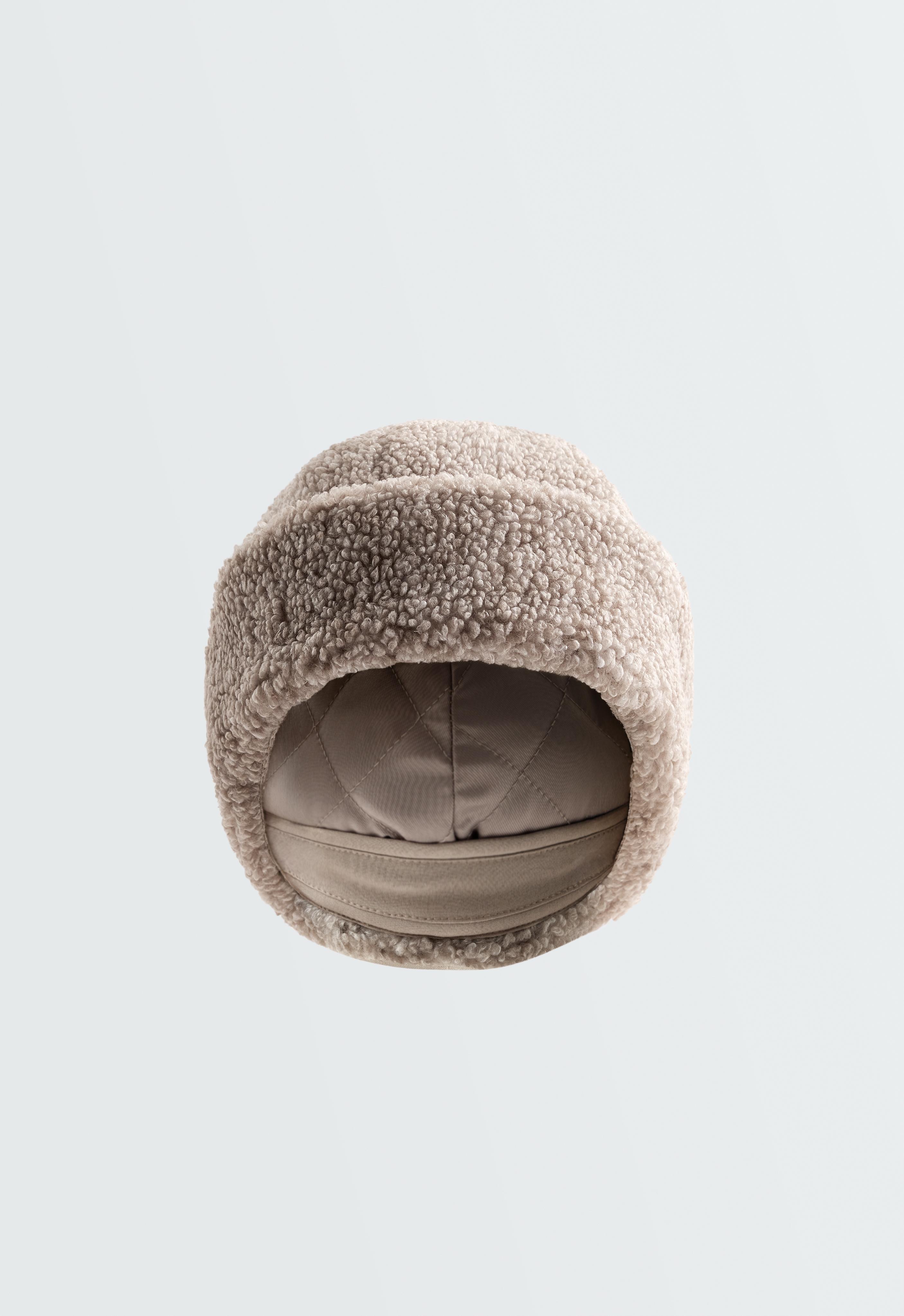 Faux shearling turn-up beanie Faux shearling turn-up beanie