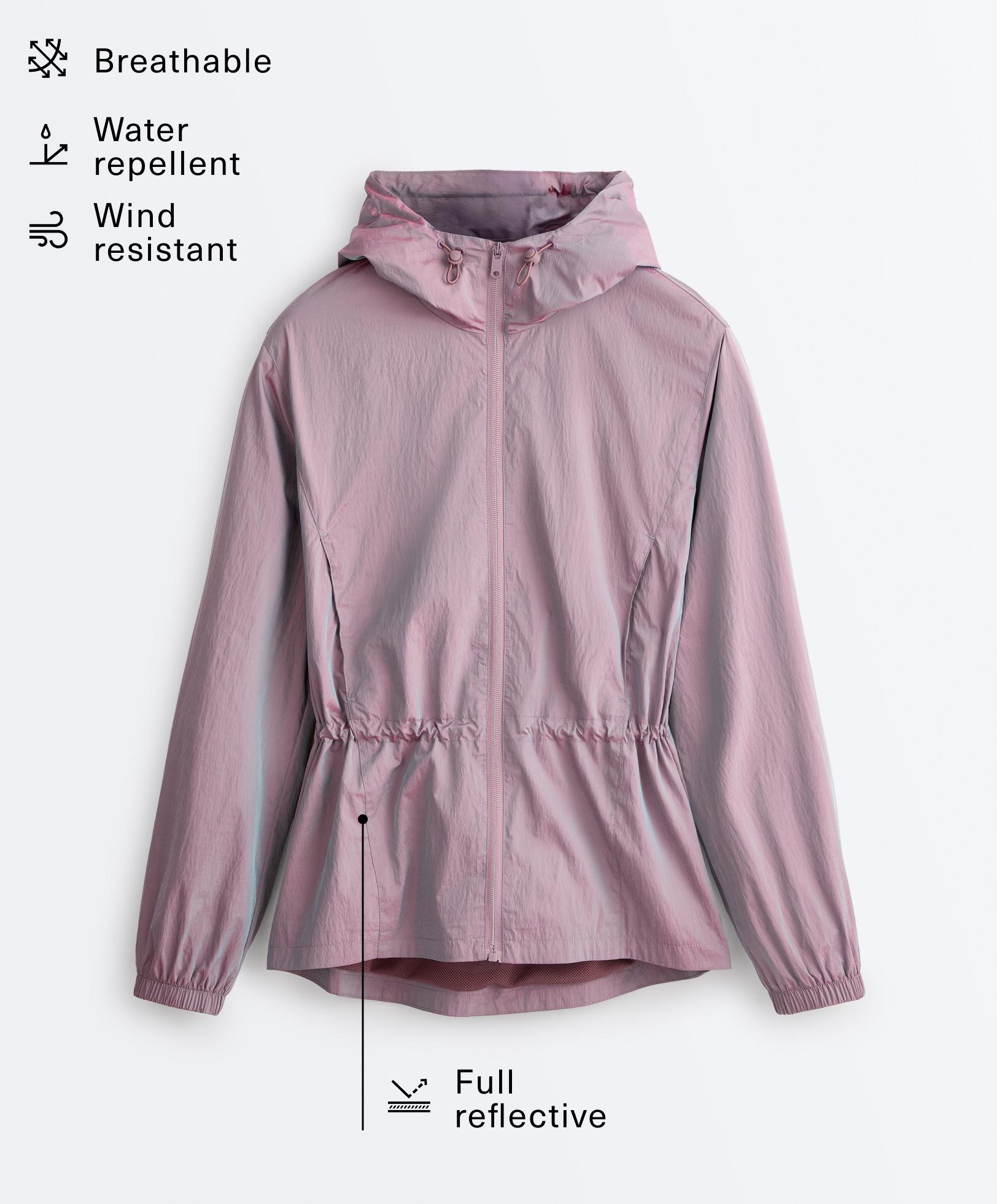 Iridescent Track jacket — WASHED PURPLE