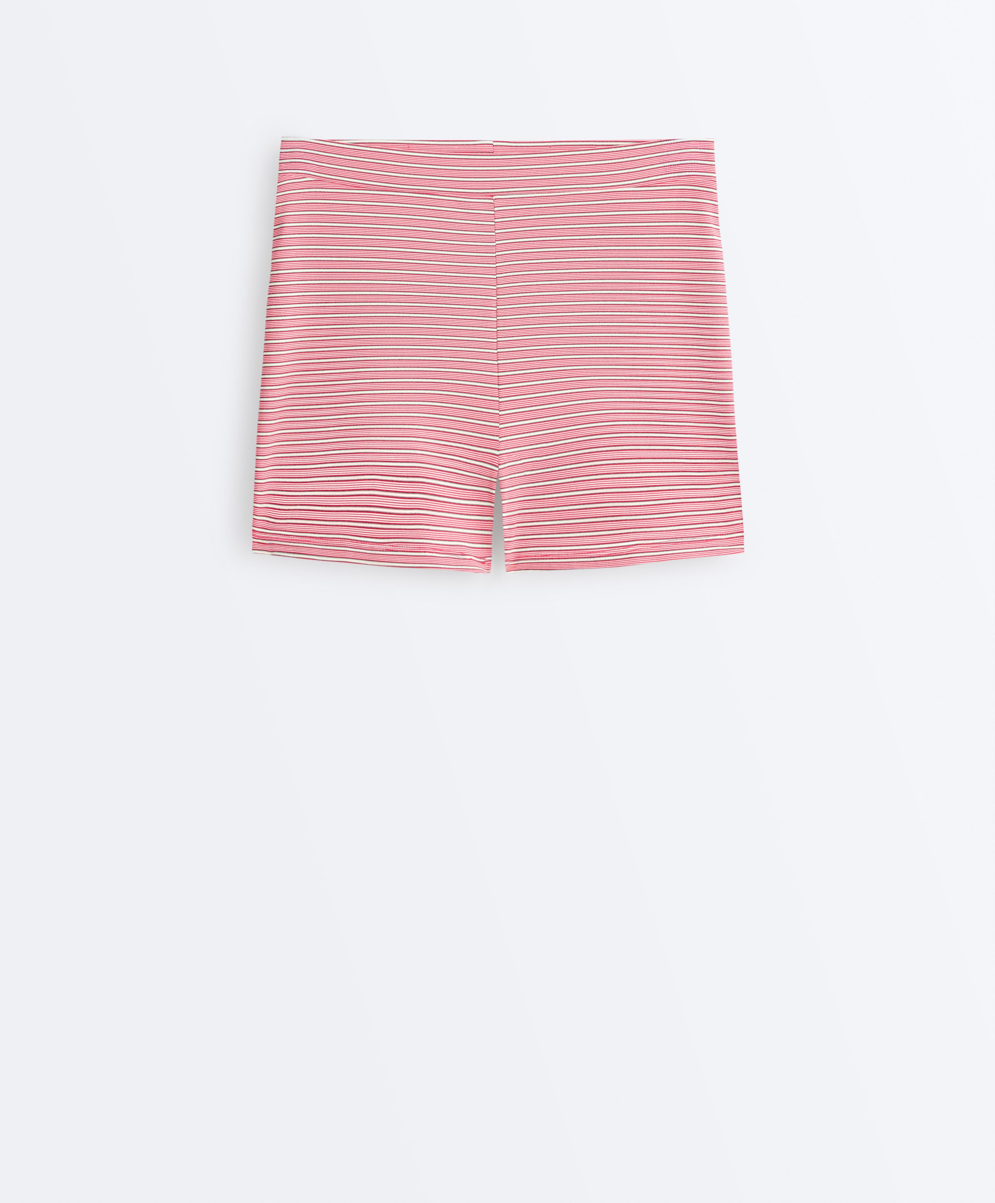 Comfortlux high-rise 5cm striped hot pants Comfortlux high-rise 5cm striped hot pants