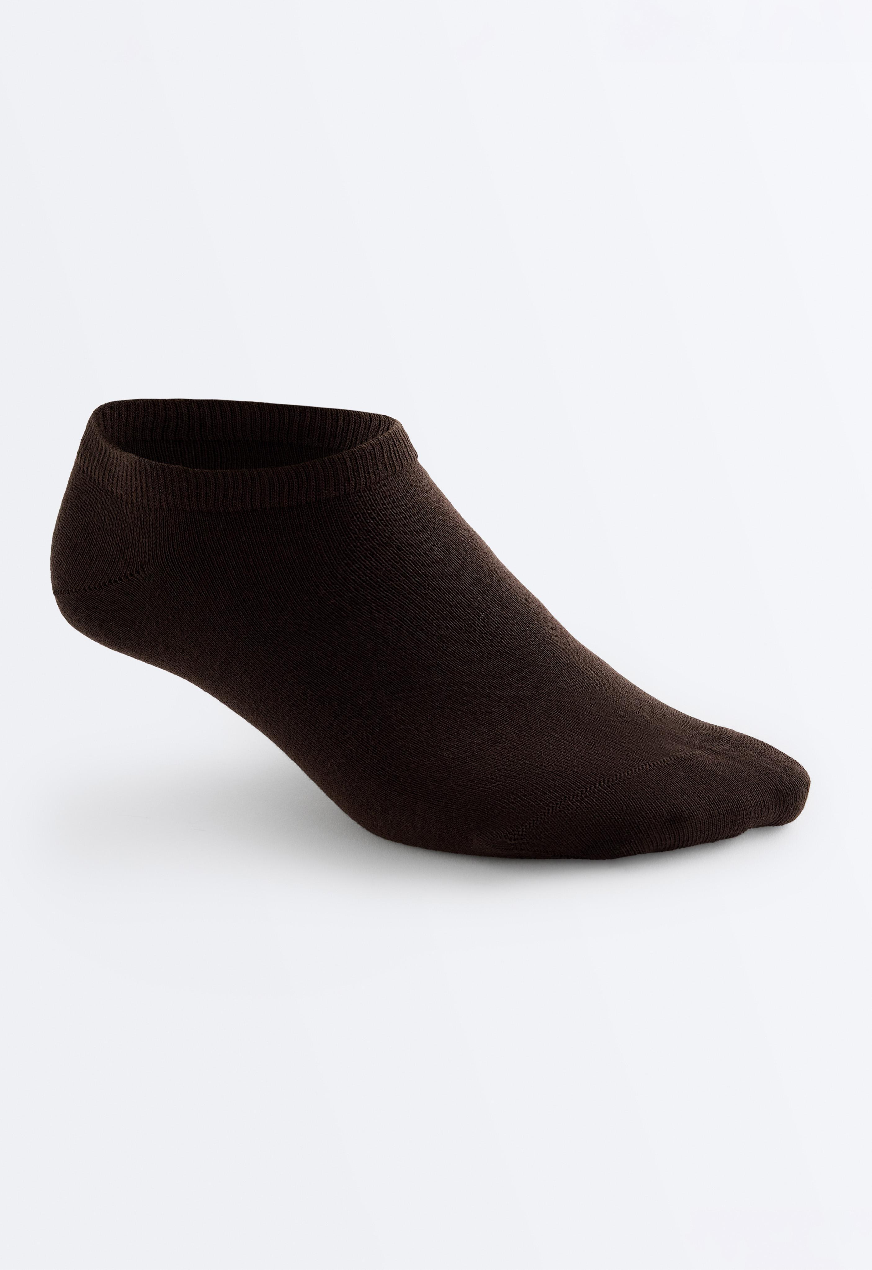 5 pairs of cotton-blend sneaker socks — SAND MELANGE