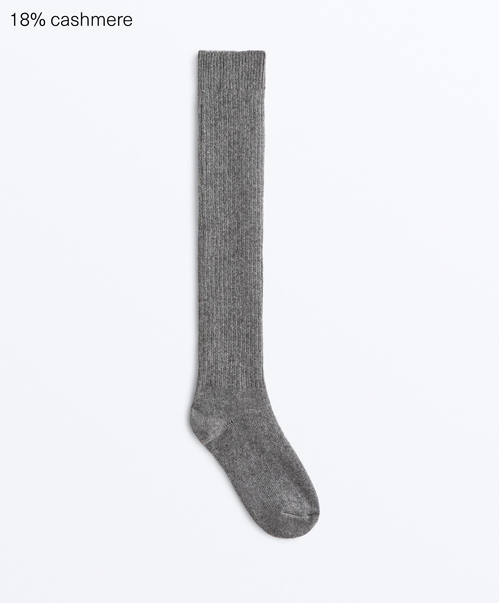 18% cashmere 13% wool long socks 18% cashmere 13% wool long socks