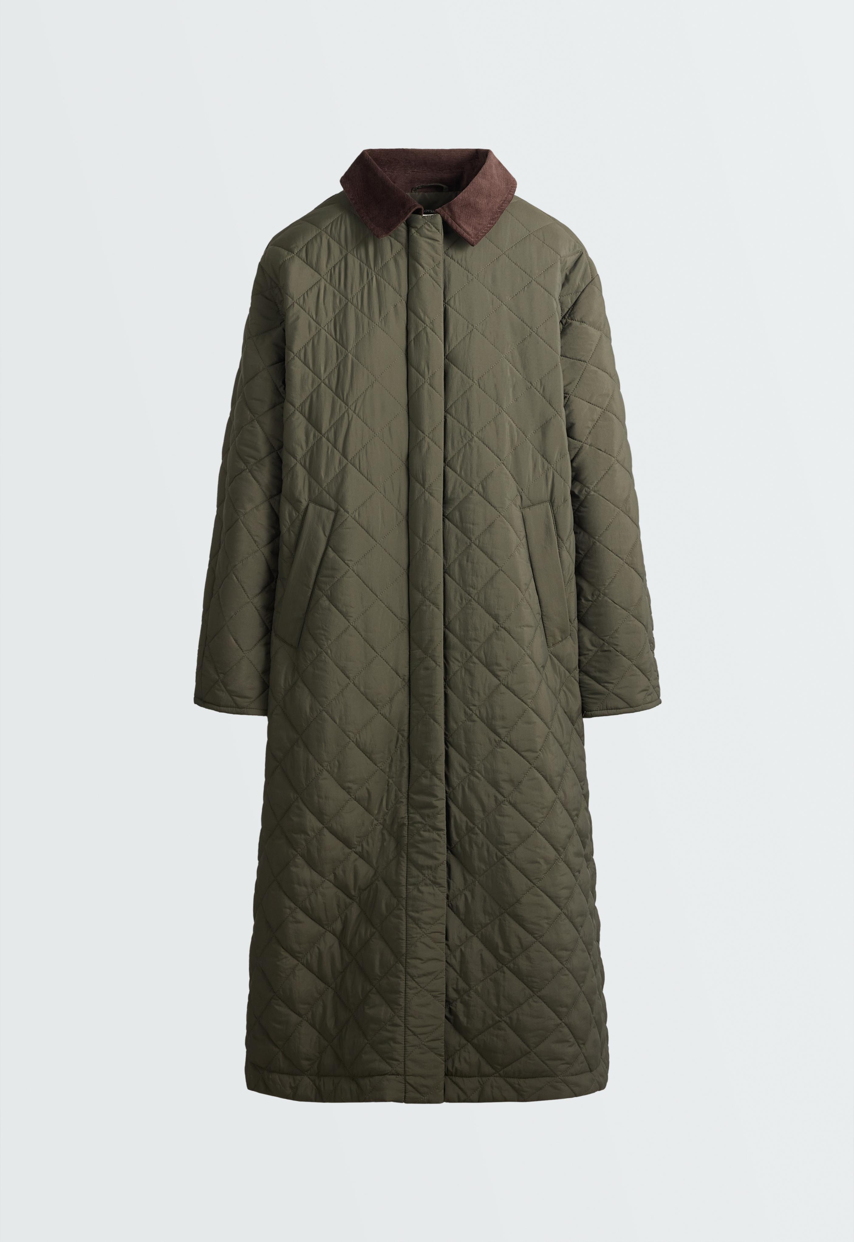 FELLEX® AEROGEL contrast collar long padded jacket FELLEX® AEROGEL contrast collar long padded jacket