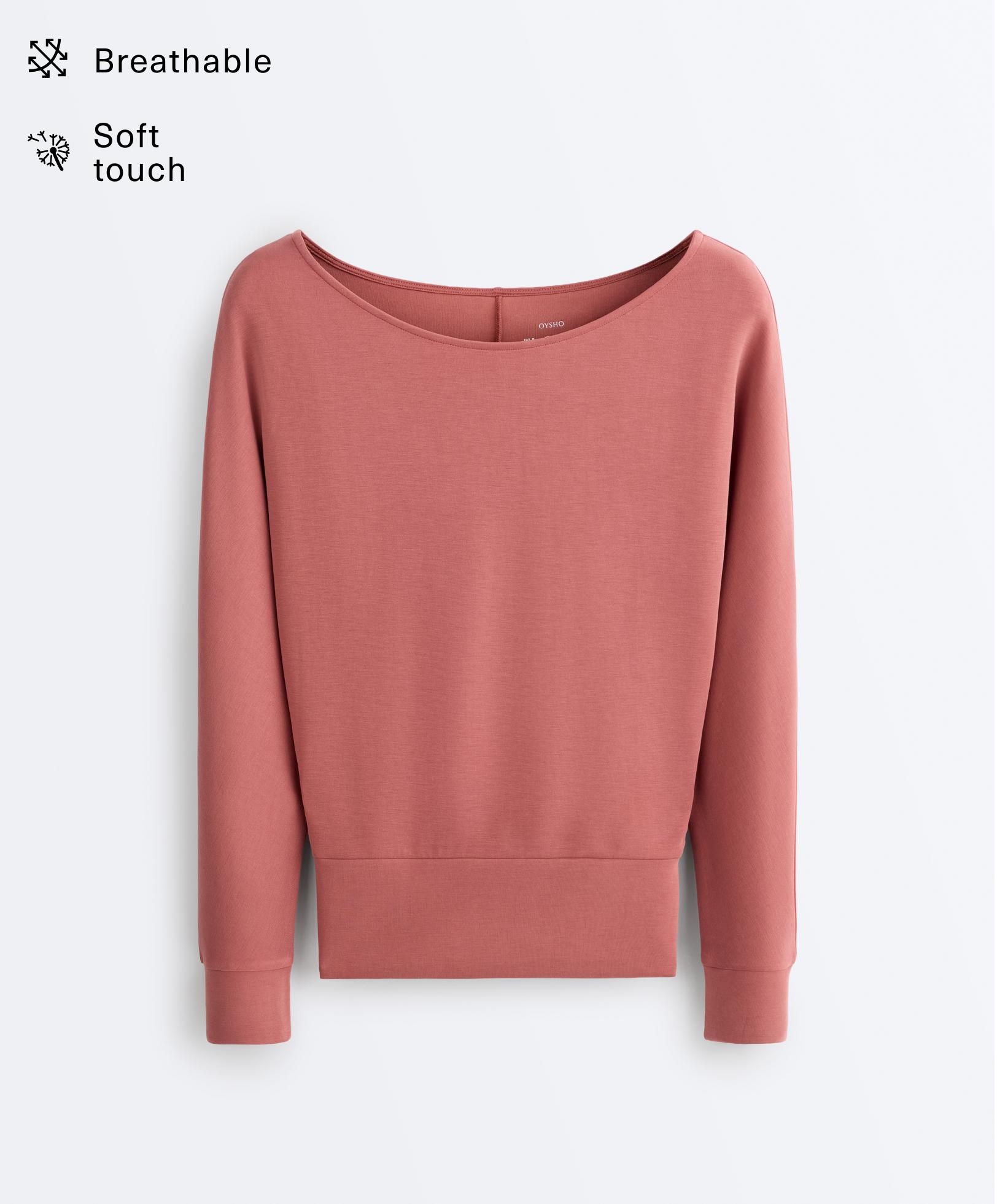 Sweat col bateau modal toucher doux Sweat col bateau modal toucher doux