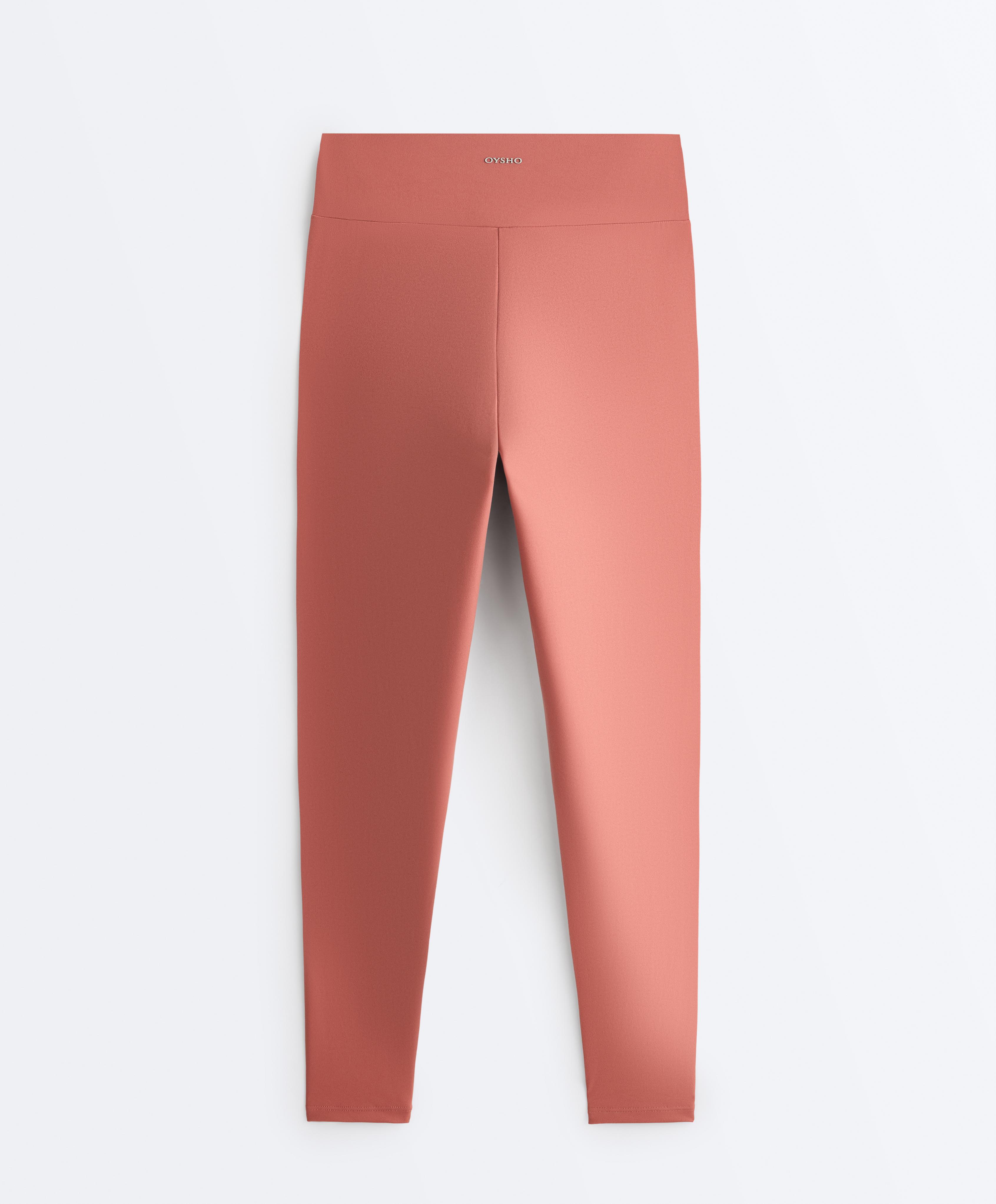 Comfortlux high-waisted ankle-length leggings — ROSETTE BLUSH