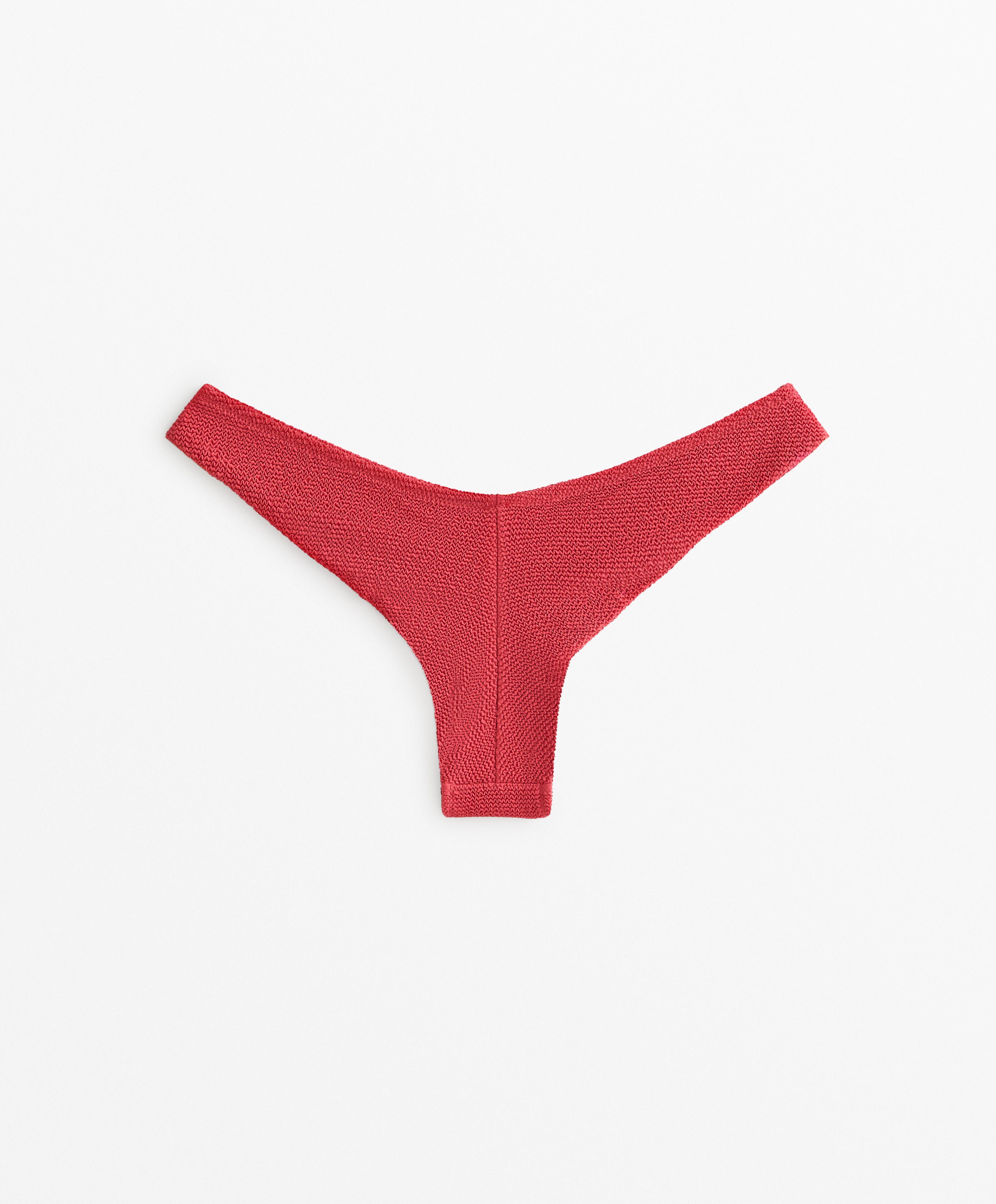 Crinkle U-cut Brazilian bikini bottoms Crinkle U-cut Brazilian bikini bottoms