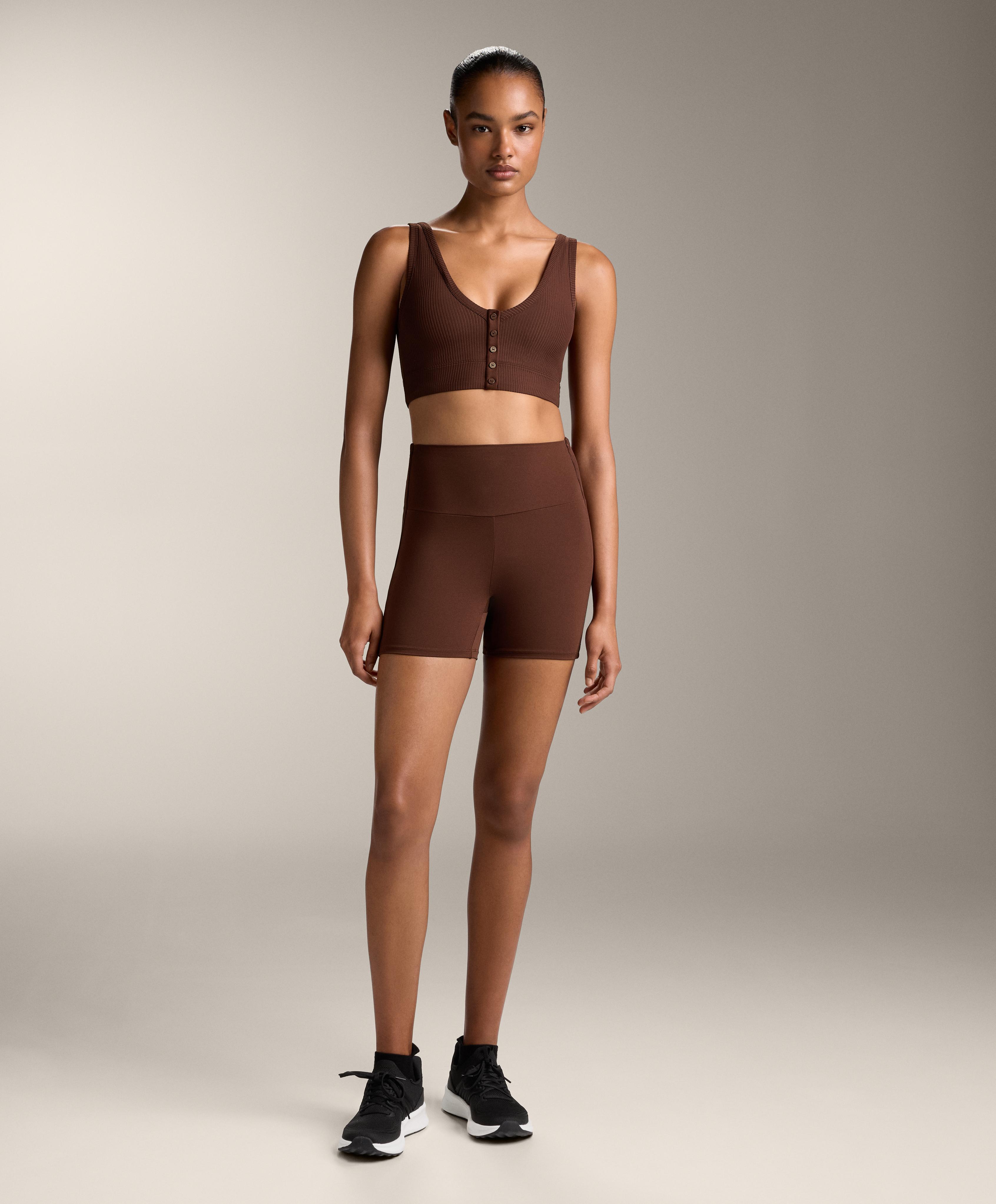 Hot pants high rise Comfortlux rib 10 cm - Rebajas Hot pants high rise Comfortlux rib 10 cm - Rebajas