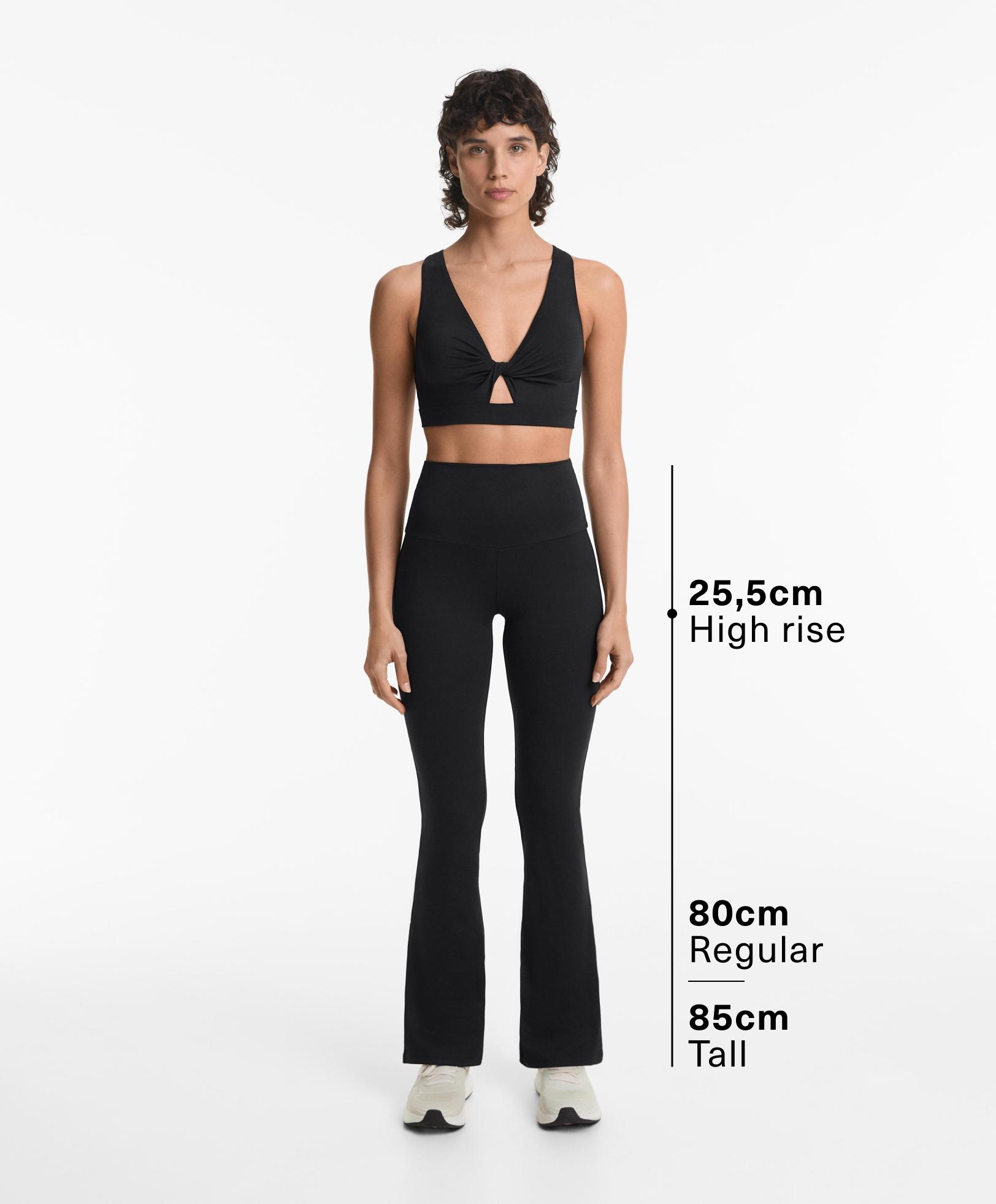 Total look high rise comfortlux flare noir