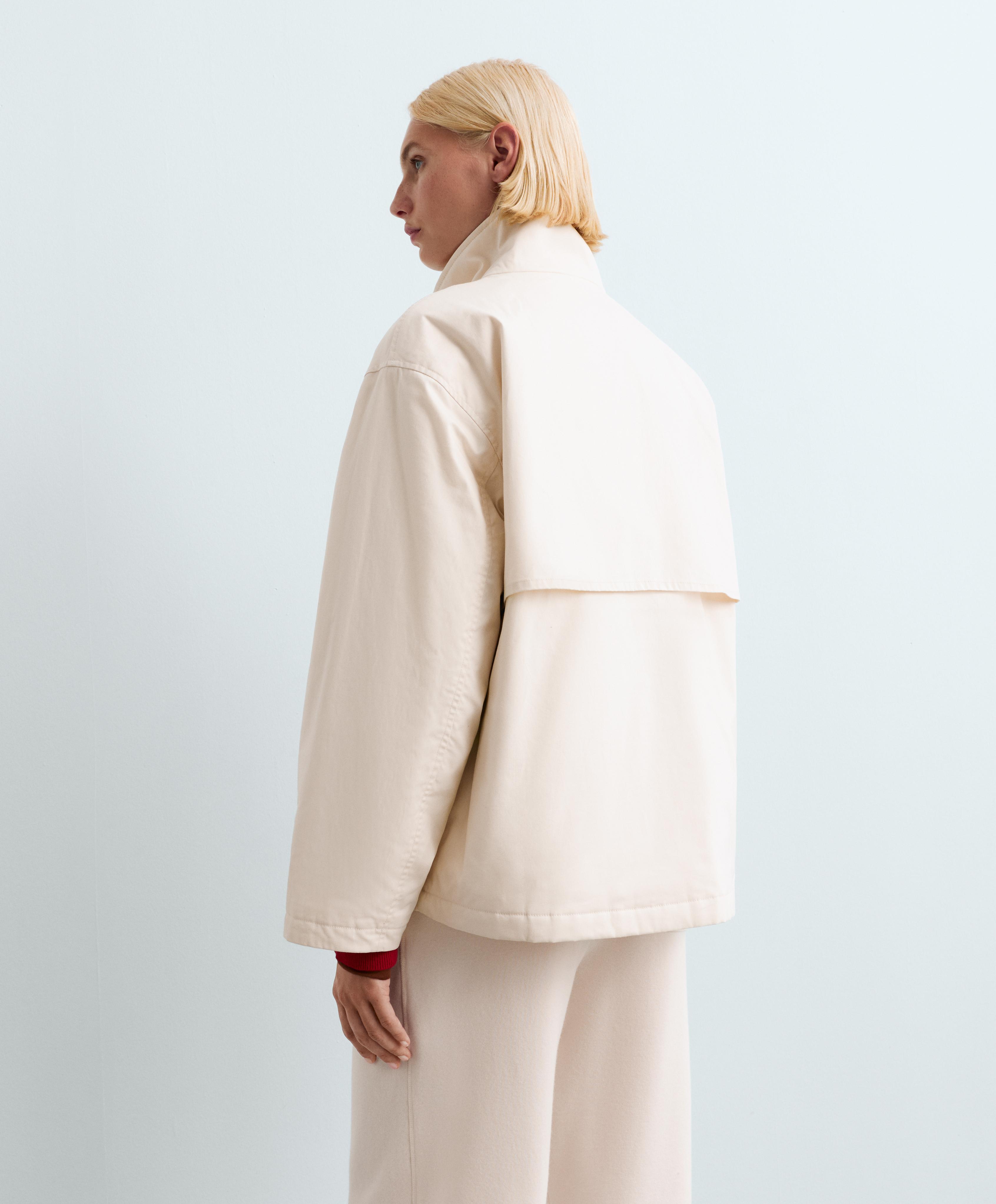 FELLEX® AEROGEL padded canvas jacket — ECRU