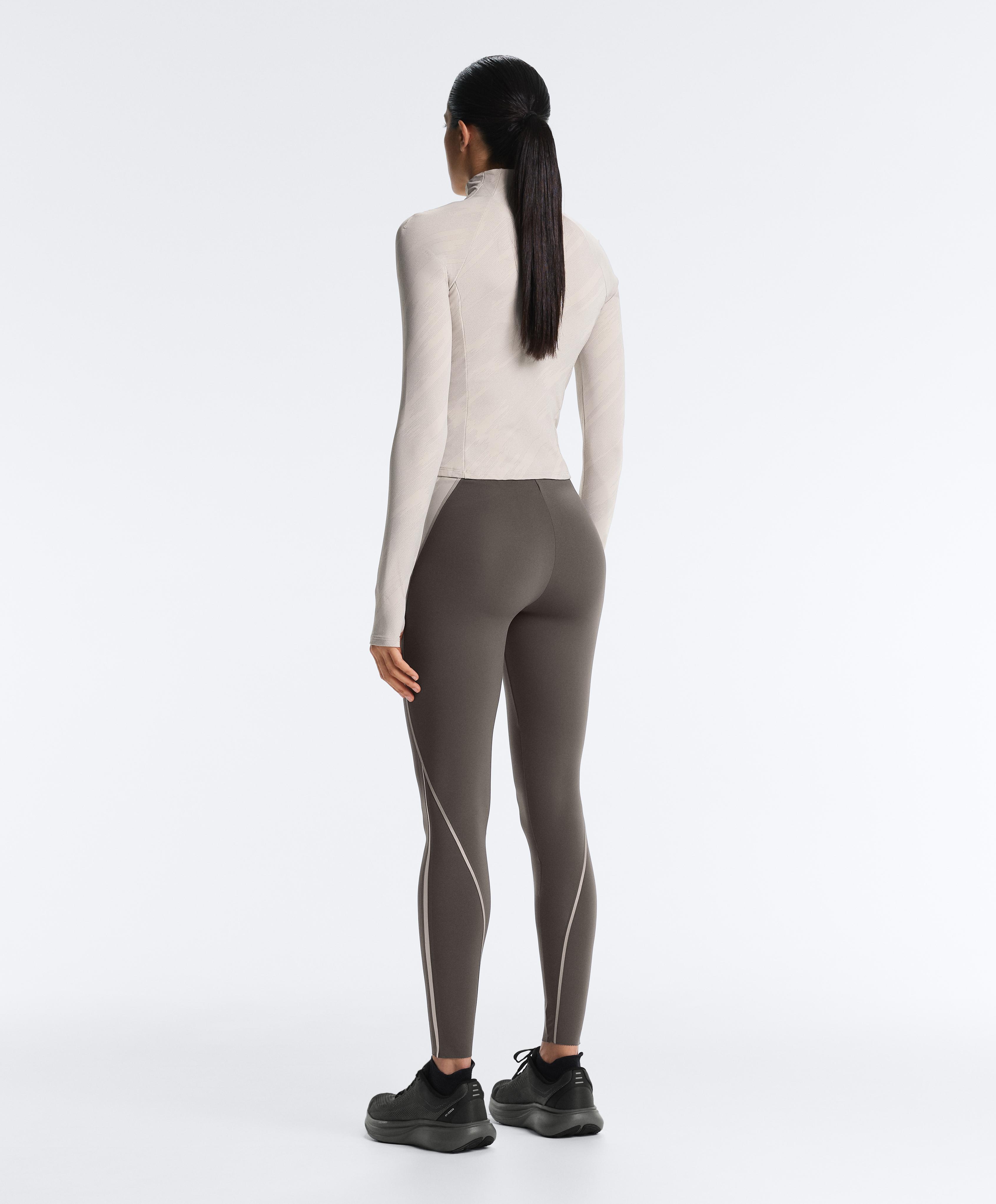Light warm reflective technical jacket — TAUPE