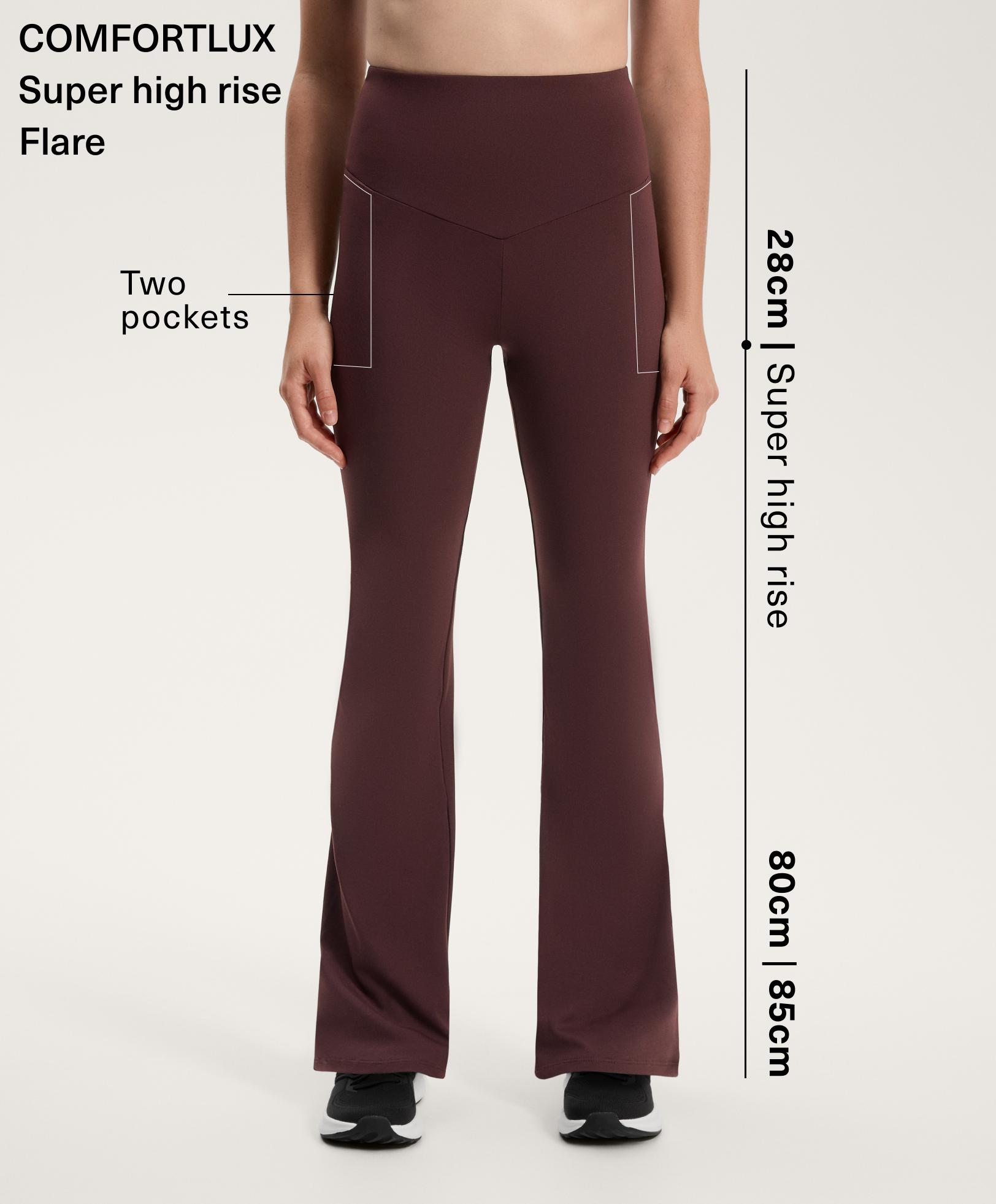 מכנסיים מתרחבים super high rise Comfortlux עם כיסים
